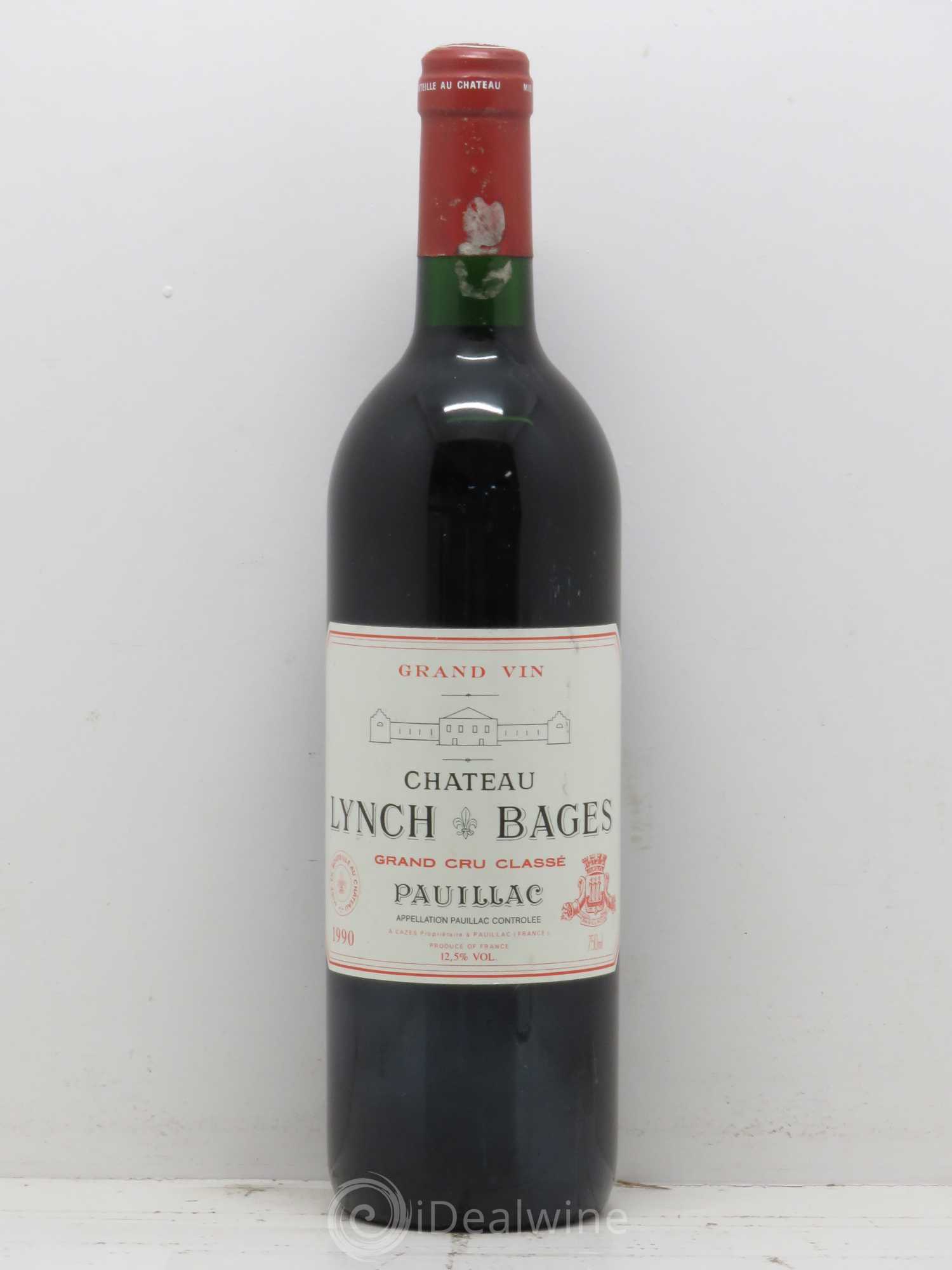 Château Lynch Bages 5ème Grand Cru Classé 1990 - Lot de 1 bouteille - 0