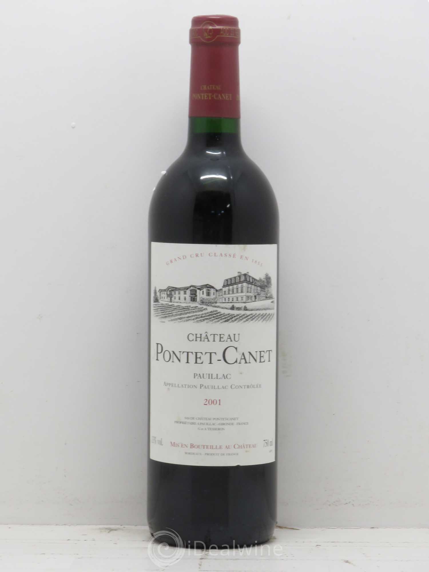 Château Pontet Canet 5ème Grand Cru Classé 2001 - Lot de 1 bouteille - 0
