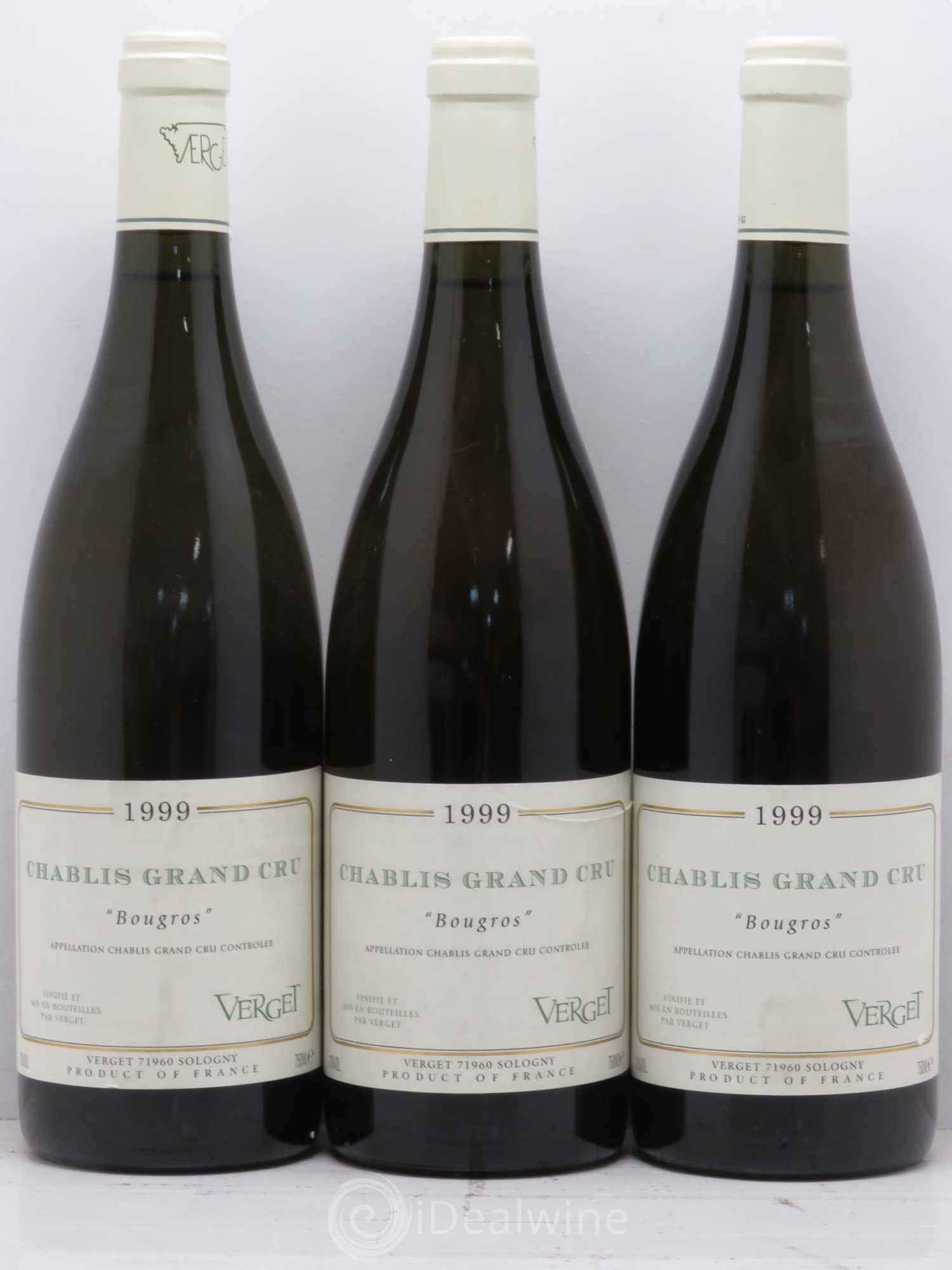 Chablis Grand Cru Bougros Verget 1998 - Posten von 6 Flaschen - 2