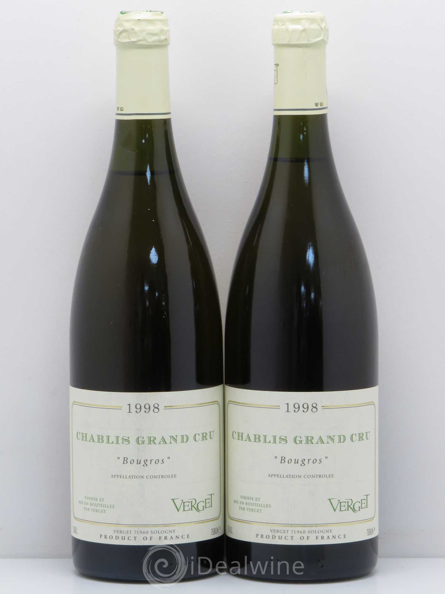 Chablis Grand Cru Bougros Domaine Verget 1998 - Posten von 2 Flaschen - 0