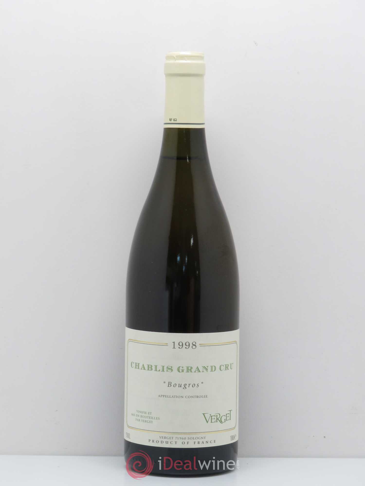Chablis Grand Cru Bougros Verget 1998 - Posten von 1 Flasche - 0