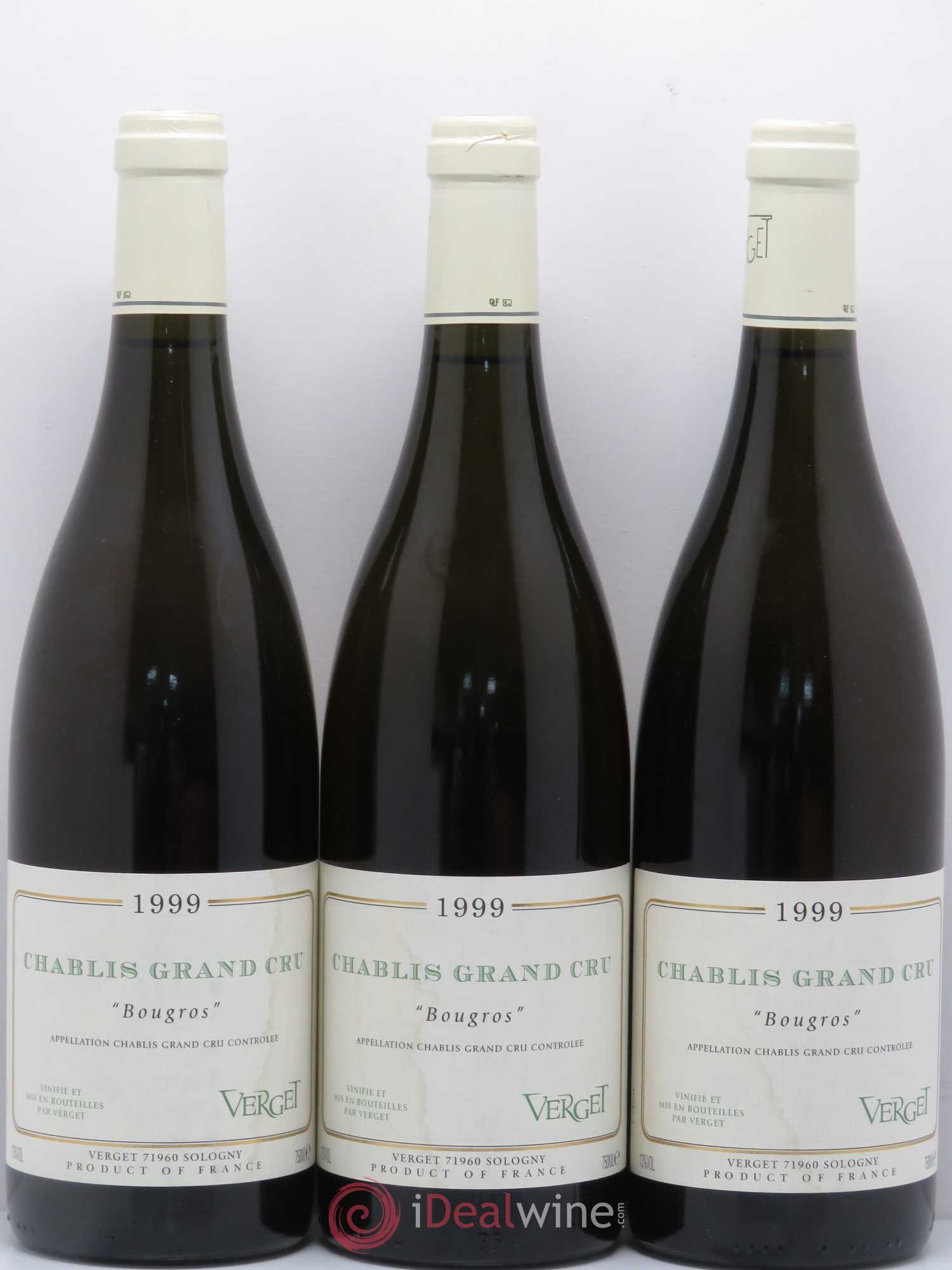 Chablis Grand Cru Bougros Verget 1999 - Lot de 6 bouteilles - 2