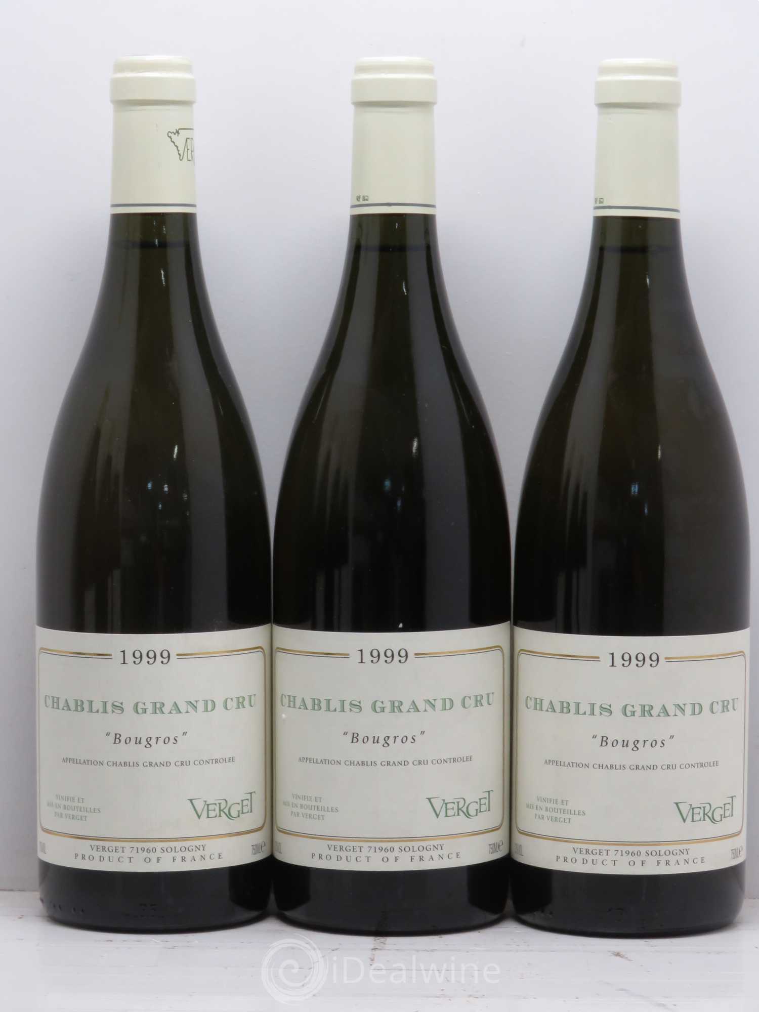 Chablis Grand Cru Bougros Verget 1999 - Posten von 6 Flaschen - 1