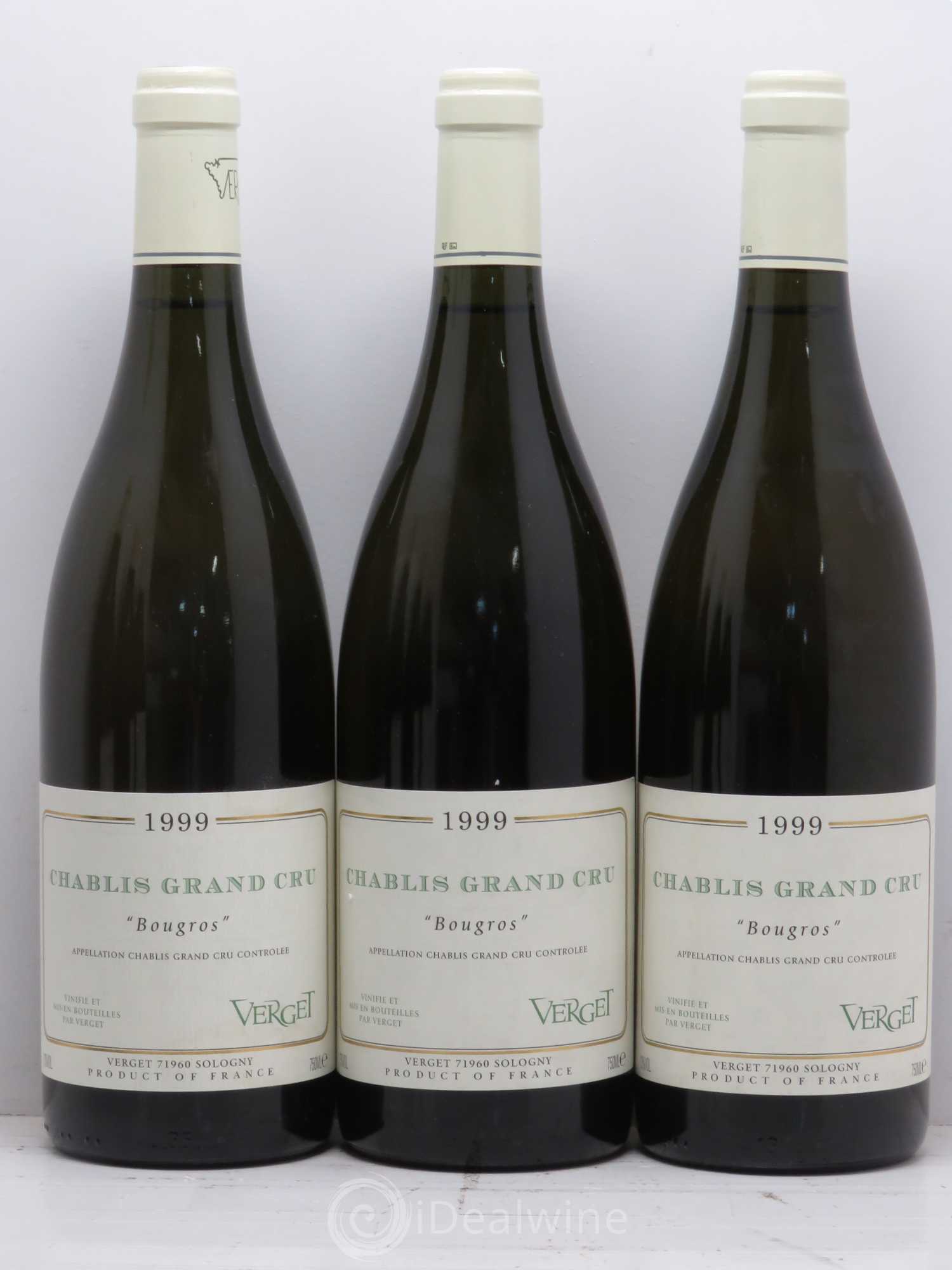 Chablis Grand Cru Bougros Verget 1999 - Posten von 6 Flaschen - 2