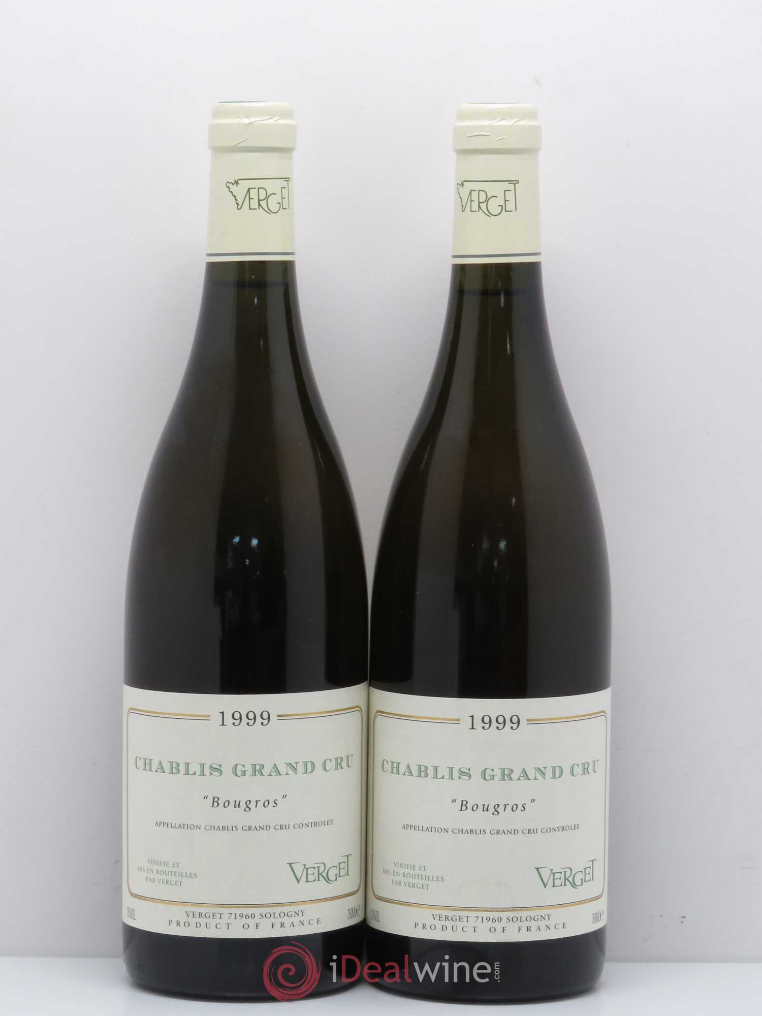Chablis Grand Cru Bougros Verget 1999 - Posten von 2 Flaschen - 0