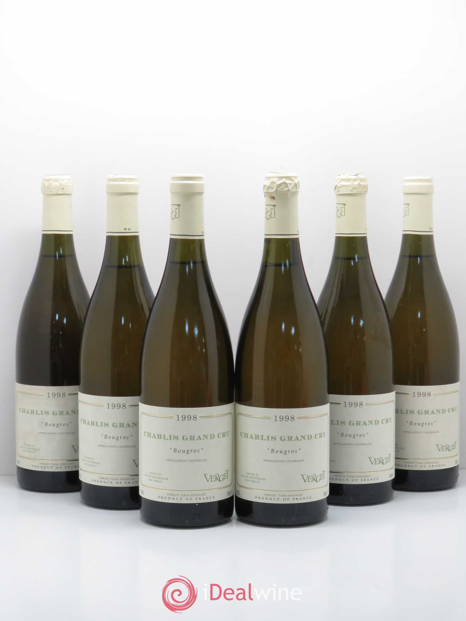 Chablis Grand Cru Bougros Domaine Verget 1998 - Posten von 6 Flaschen - 0