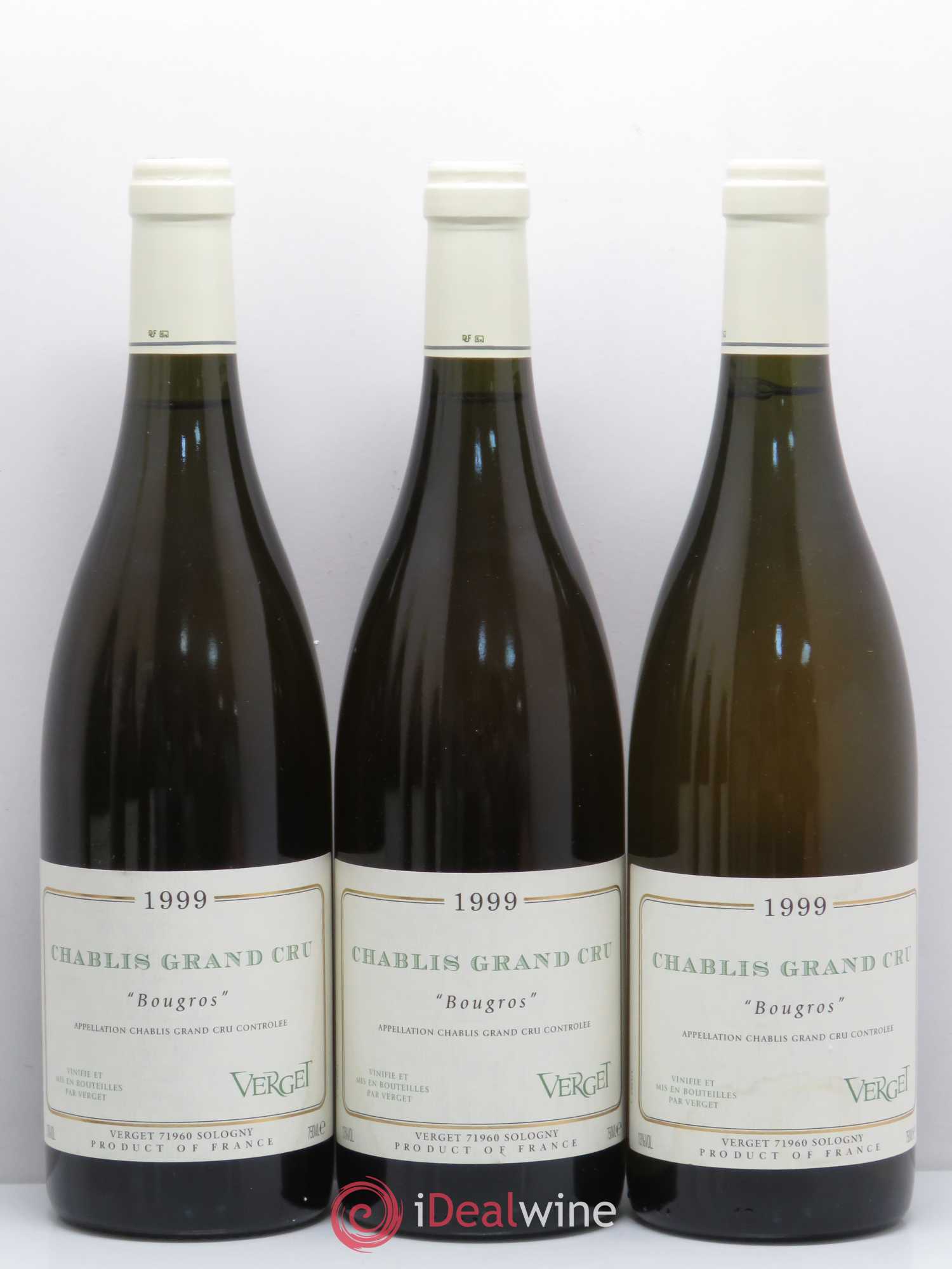 Chablis Grand Cru Bougros Domaine Verget 1999 - Posten von 12 Flaschen - 1