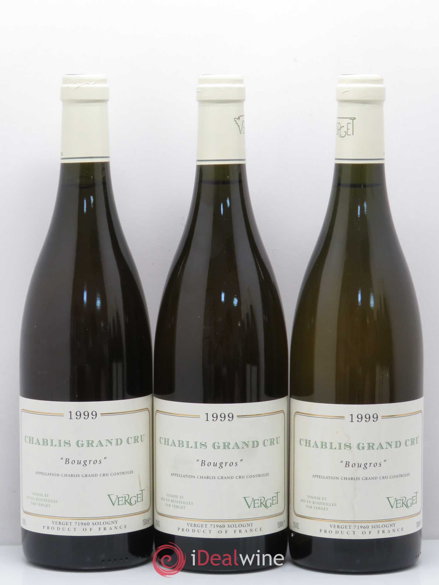Chablis Grand Cru Bougros Domaine Verget 1999 - Posten von 12 Flaschen - 2