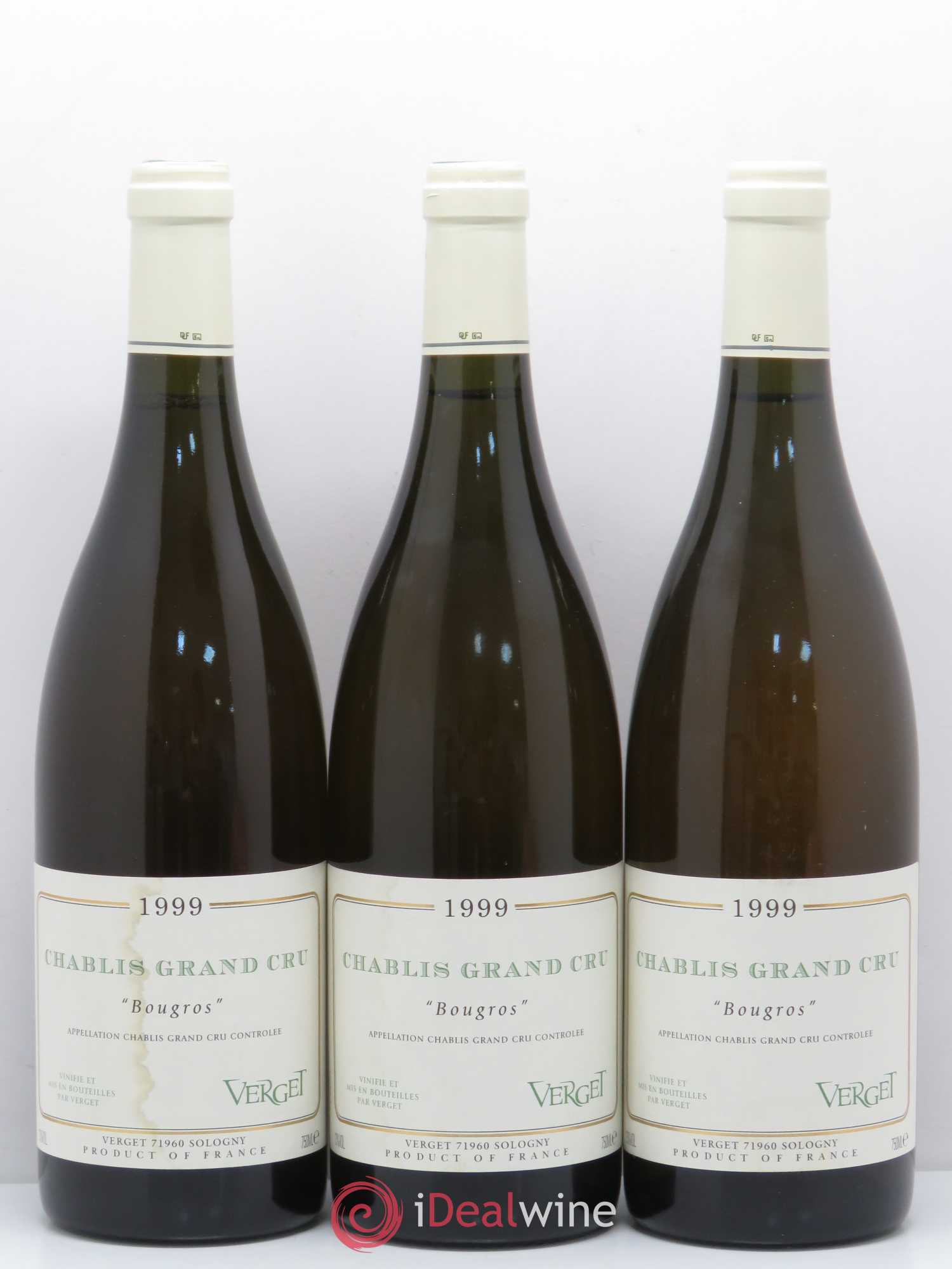 Chablis Grand Cru Bougros Domaine Verget 1999 - Posten von 12 Flaschen - 3