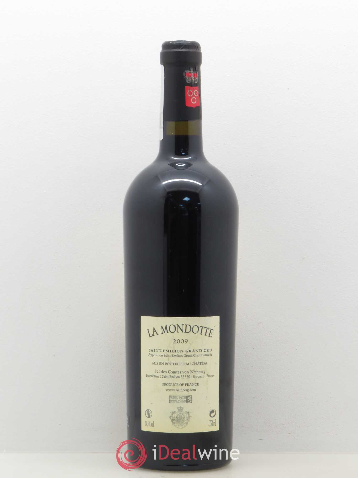 La Mondotte 1er Grand Cru Classé B depuis 2012 2009 - Lot de 1 bouteille - 1