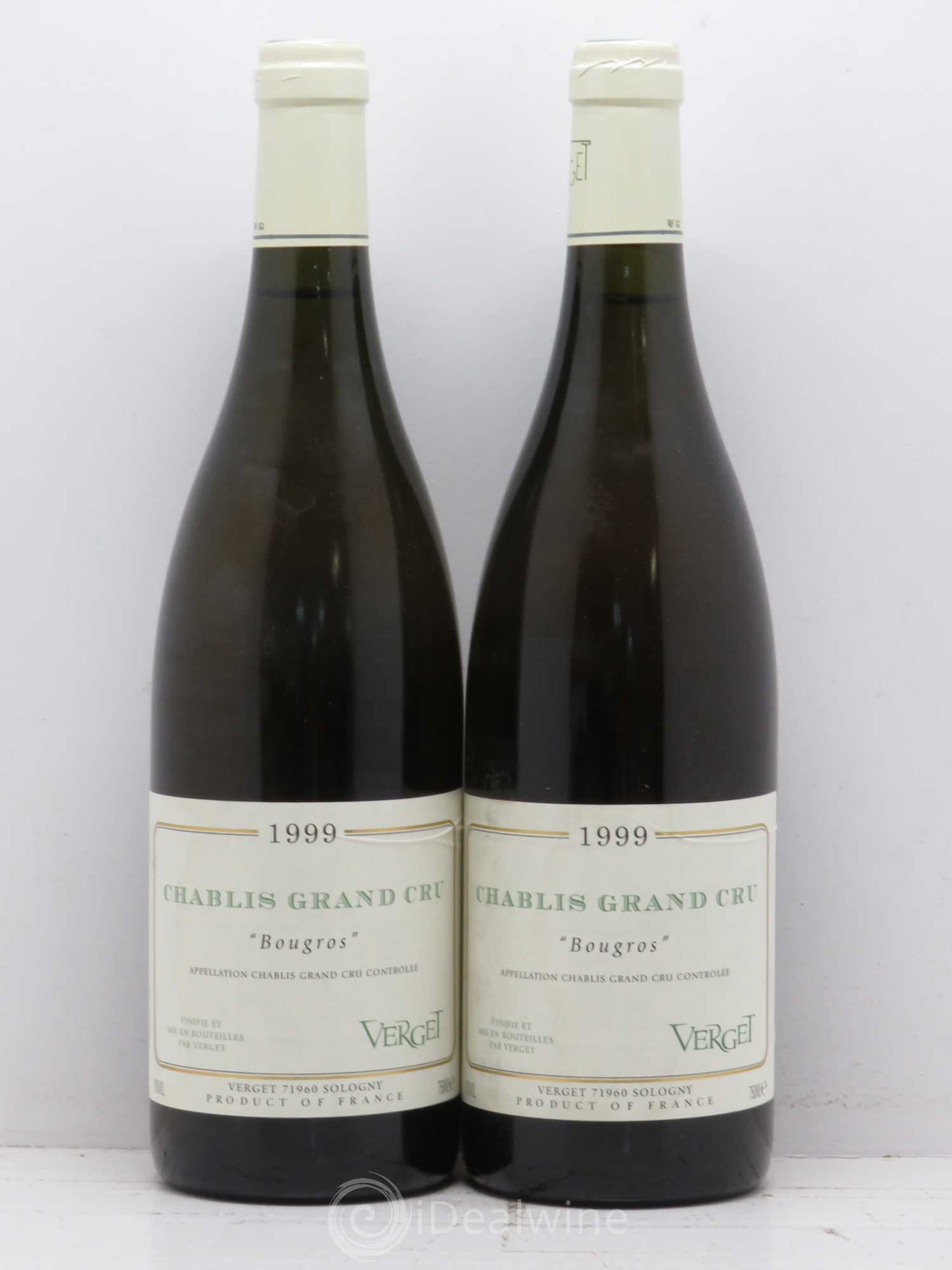 Chablis Grand Cru Bougros Verget 1999 - Posten von 2 Flaschen - 0