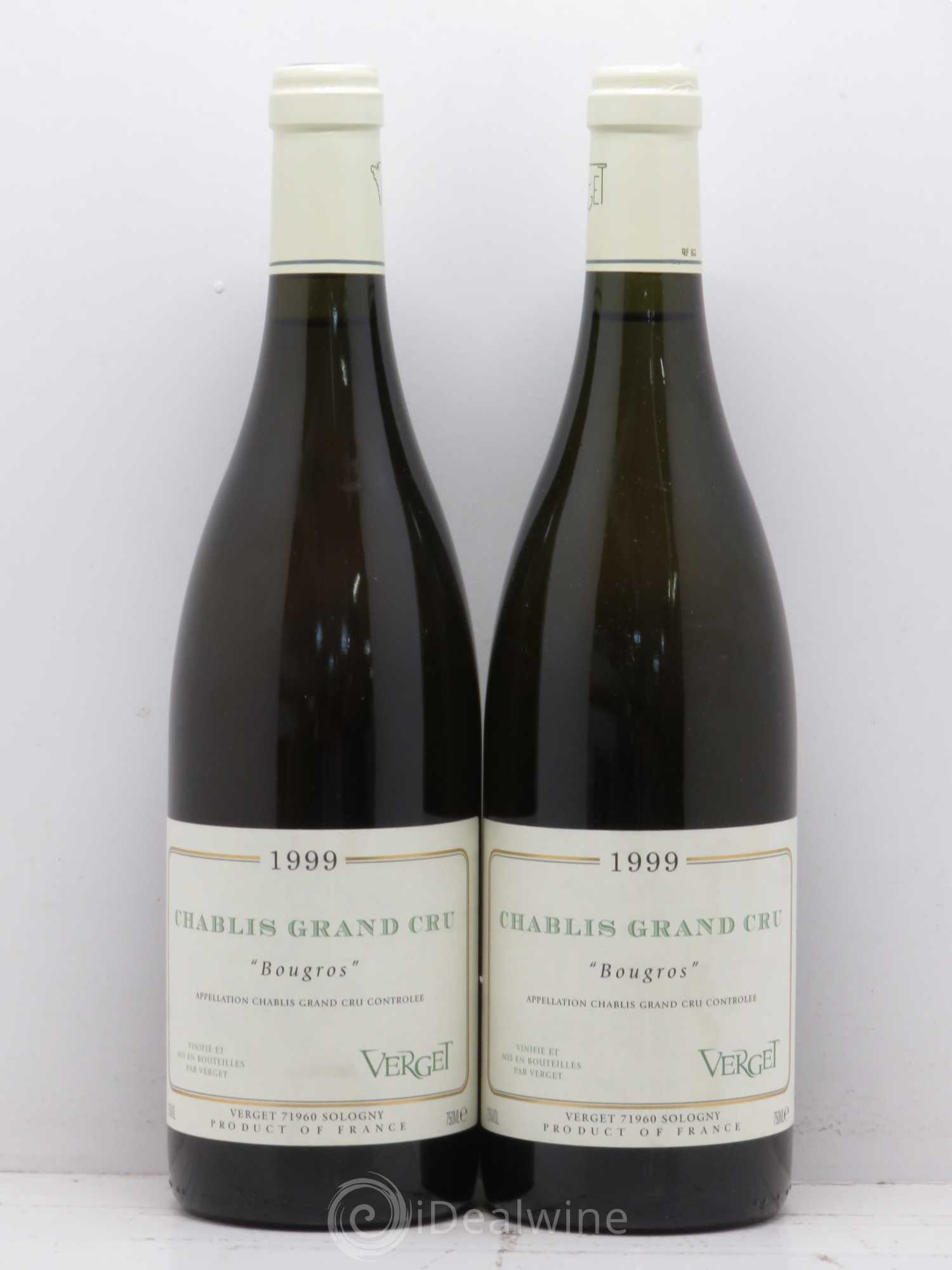 Chablis Grand Cru Bougros Verget 1999 - Posten von 2 Flaschen - 0
