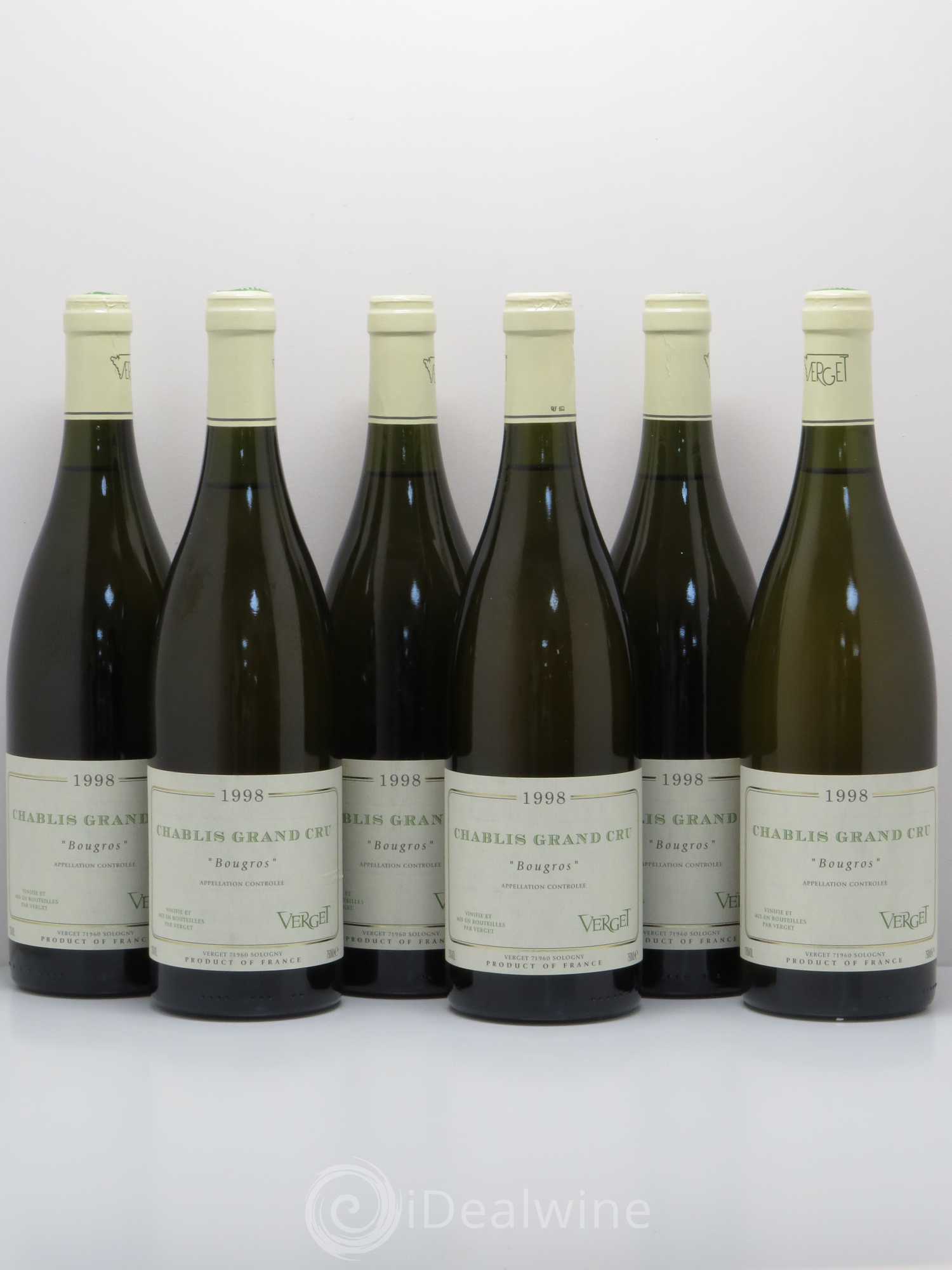 Chablis Grand Cru Bougros Domaine Verget 1998 - Posten von 6 Flaschen - 0