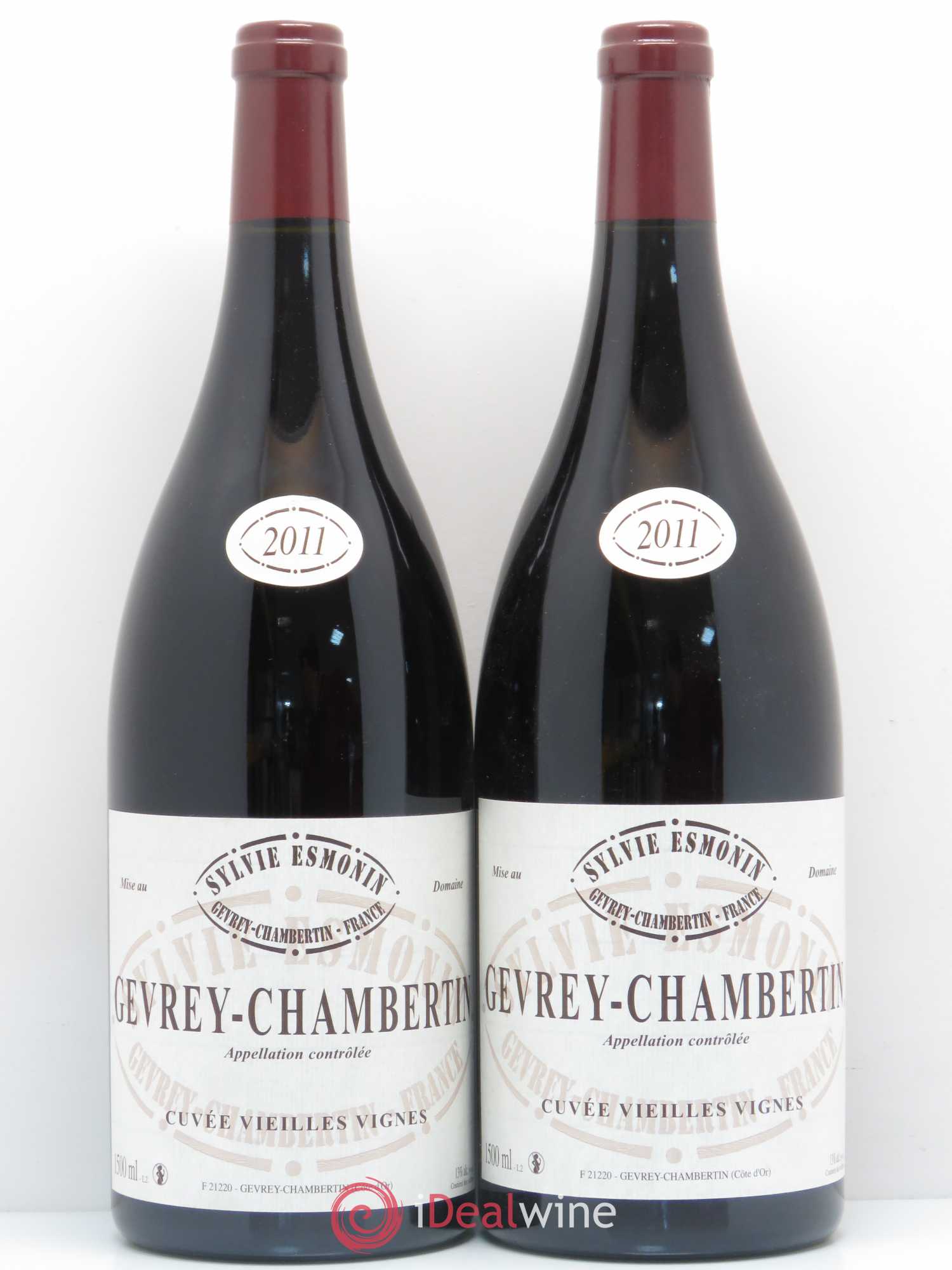 Gevrey-Chambertin Vieilles Vignes Sylvie Esmonin 2011 - Lot de 2 magnums - 0