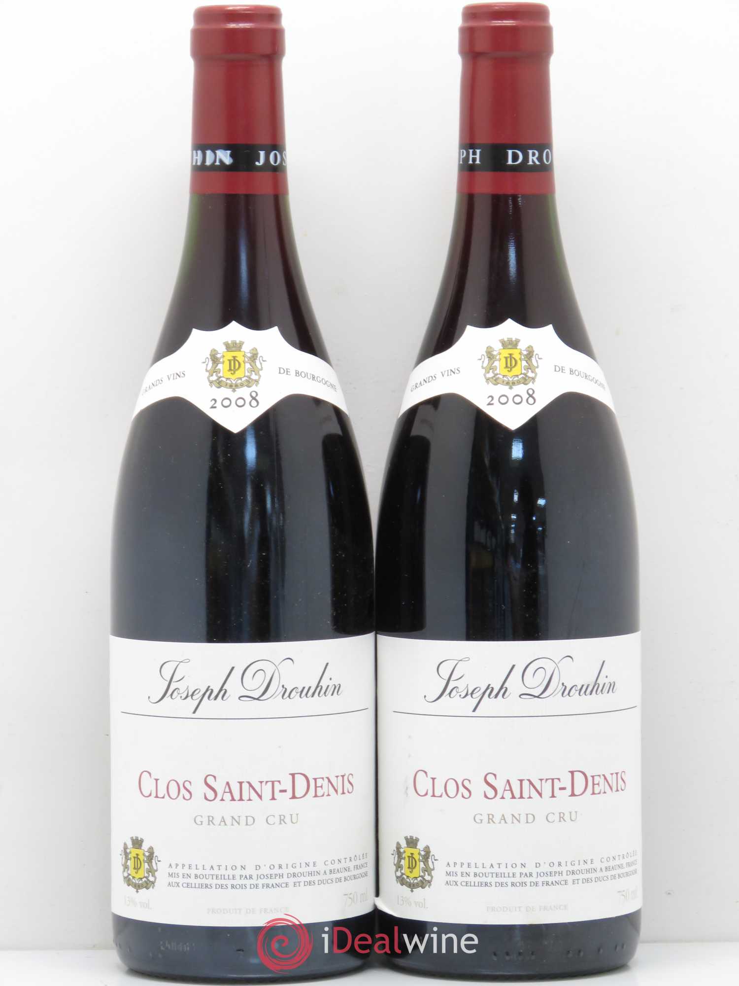 Clos Saint-Denis Grand Cru Joseph Drouhin 2008 - Lot de 2 bouteilles - 0