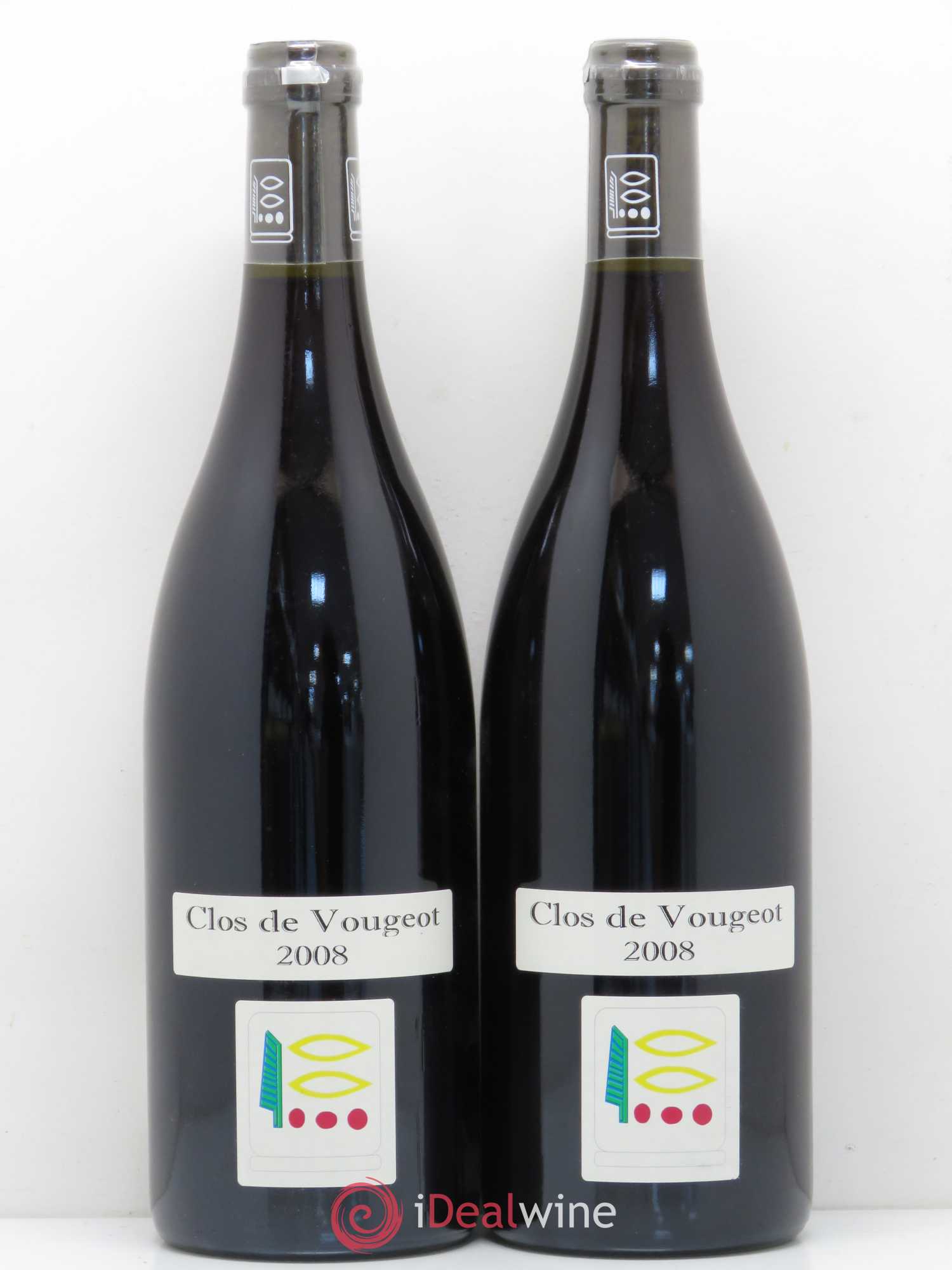 Clos de Vougeot Grand Cru Prieuré Roch 2008 - Lot de 2 bouteilles - 0