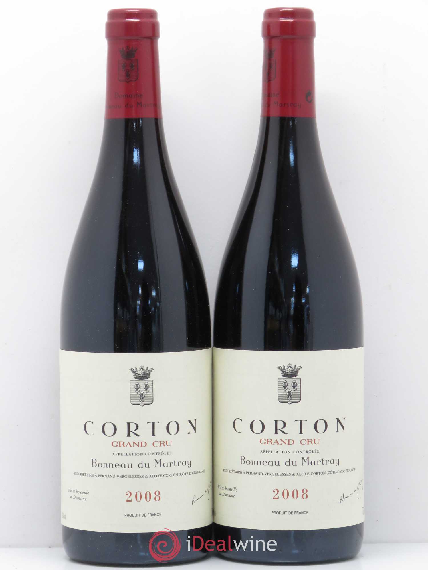Corton Grand Cru Bonneau du Martray (Domaine) 2008 - Lot de 2 bouteilles - 0