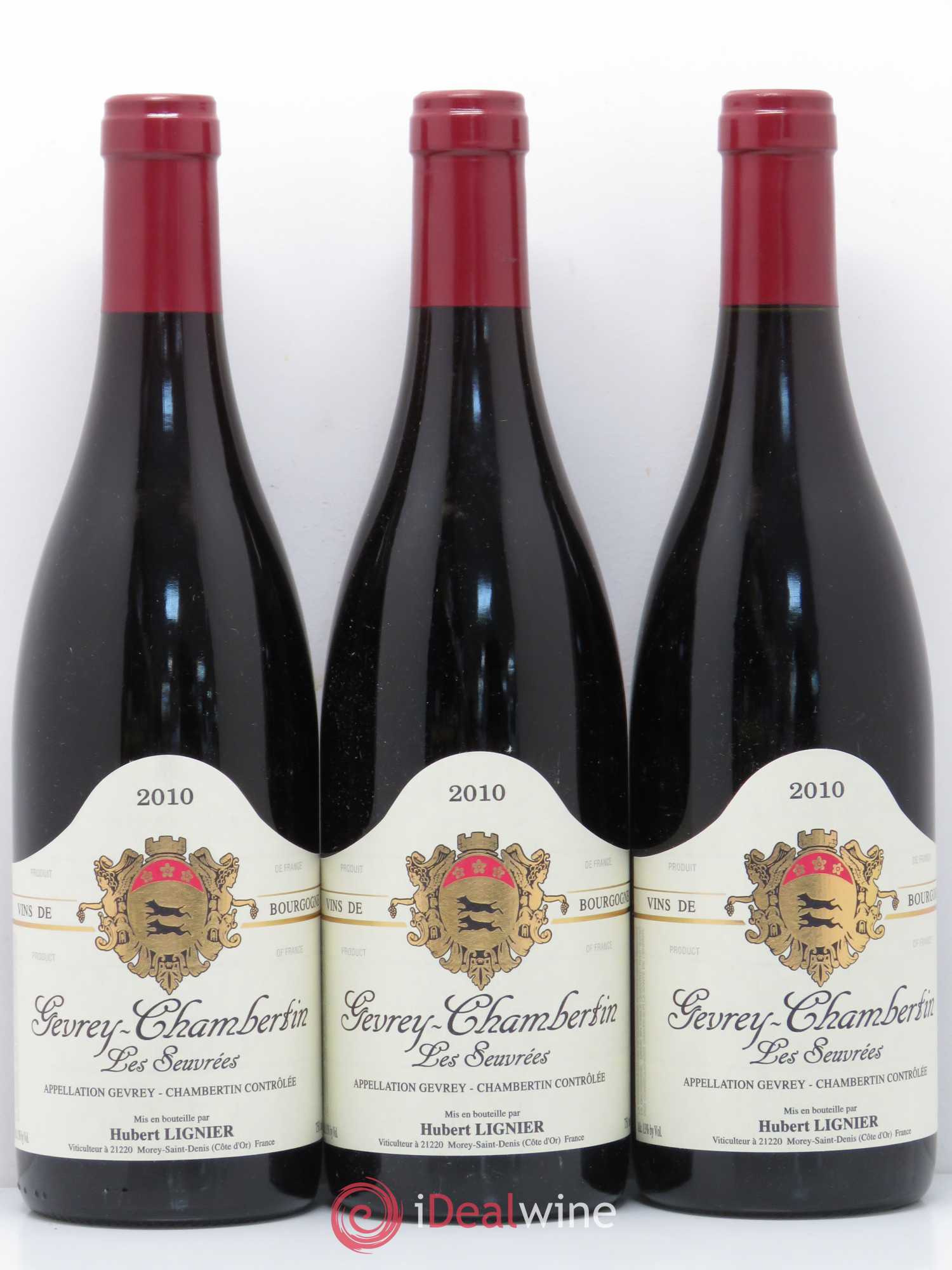 Gevrey-Chambertin Seuvrées Hubert Lignier (Domaine) 2010 - Lot de 3 bouteilles - 0