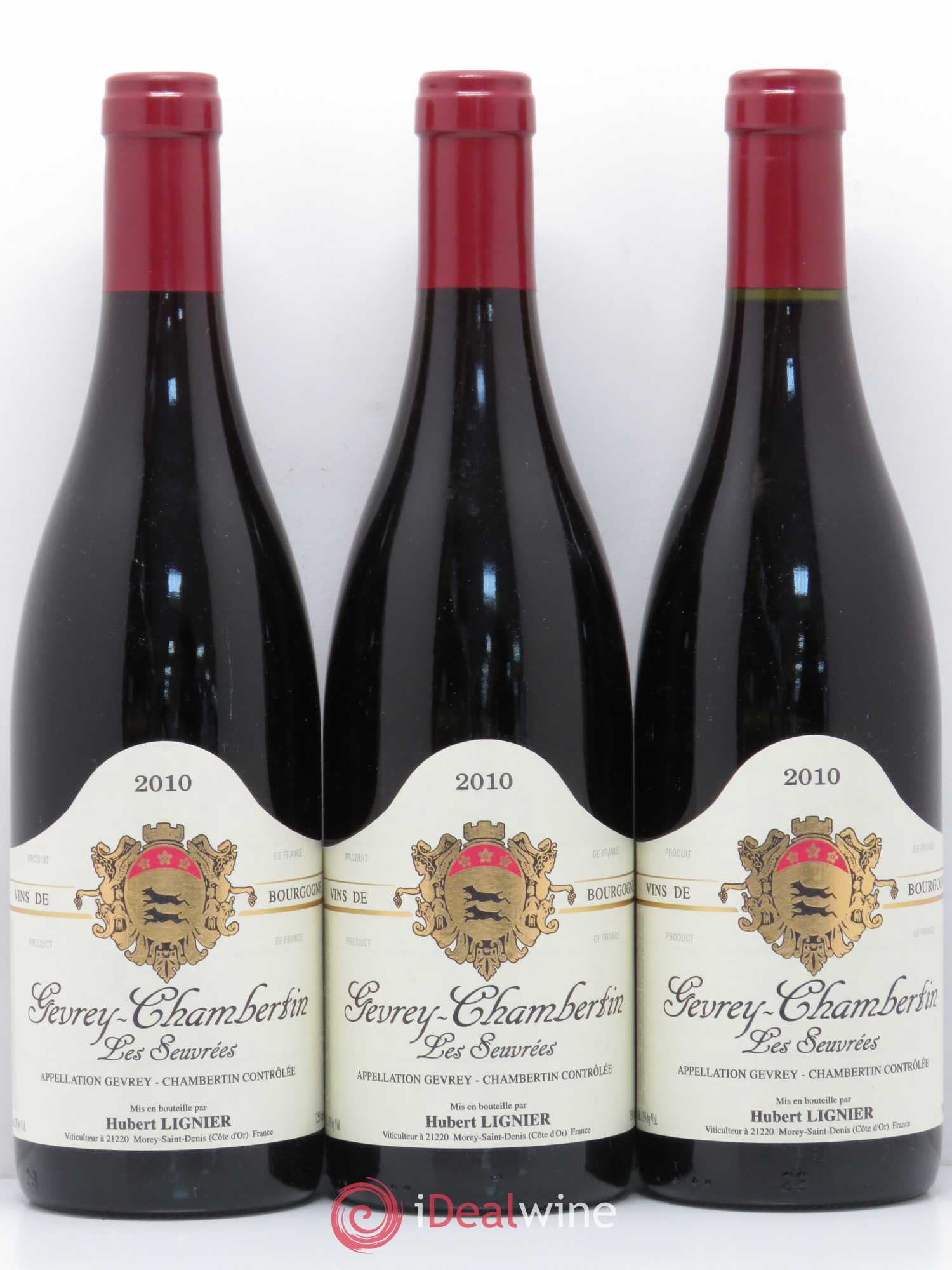 Gevrey-Chambertin Seuvrées Hubert Lignier (Domaine) 2010 - Lot de 3 bouteilles - 0