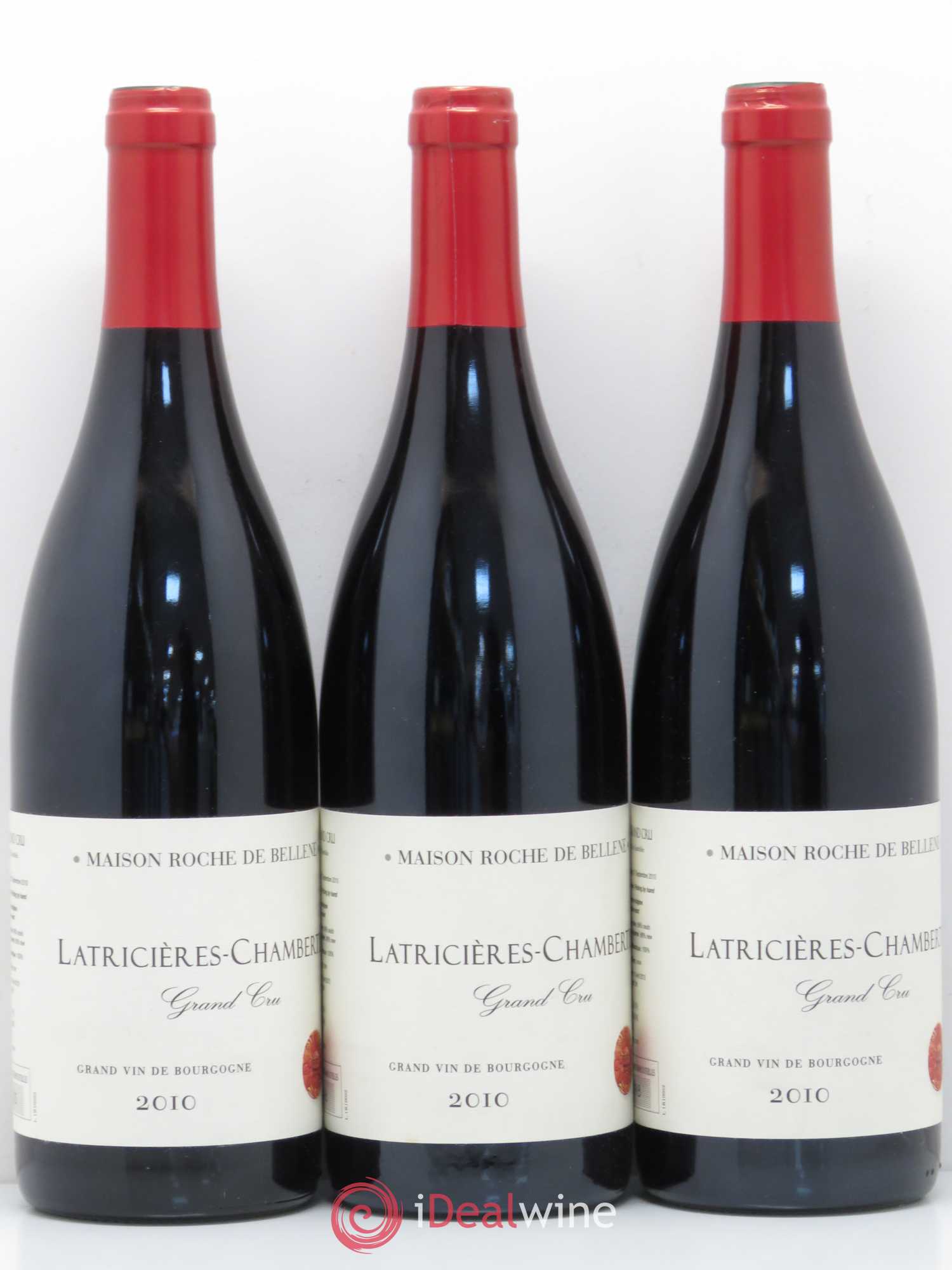Latricières-Chambertin Grand Cru Roche de Bellene 2010 - Lot de 3 bouteilles - 0