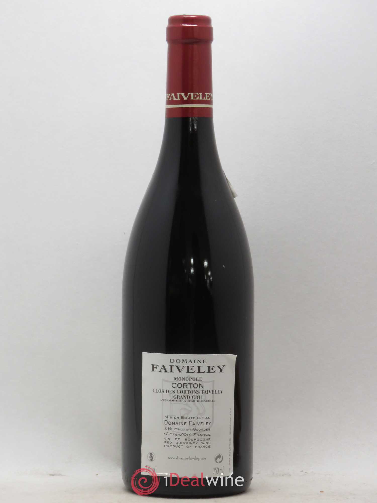 Corton Grand Cru Clos des Cortons Faiveley 2005 - Lot de 1 bouteille - 1