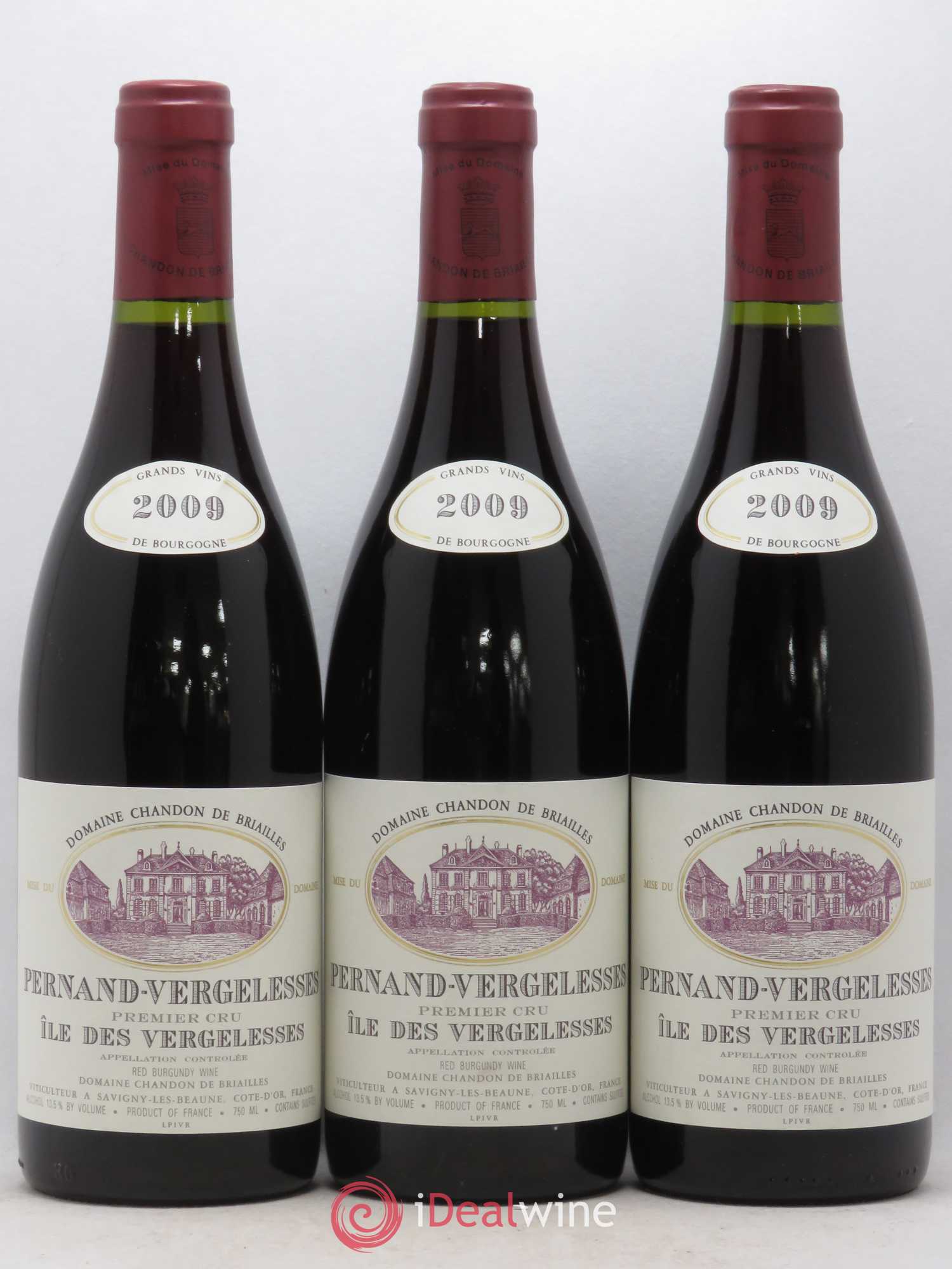 Pernand-Vergelesses 1er Cru Ile des Vergelesses Chandon de Briailles 2009 - Lot de 3 bouteilles - 0