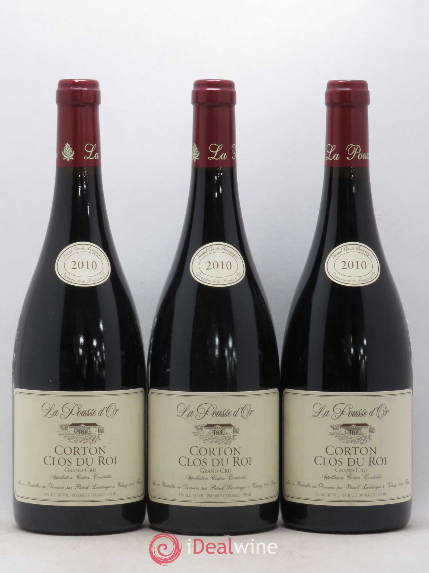 Corton Grand Cru Clos du Roi La Pousse d'Or (Domaine de) 2010 - Lot de 3 bouteilles - 0