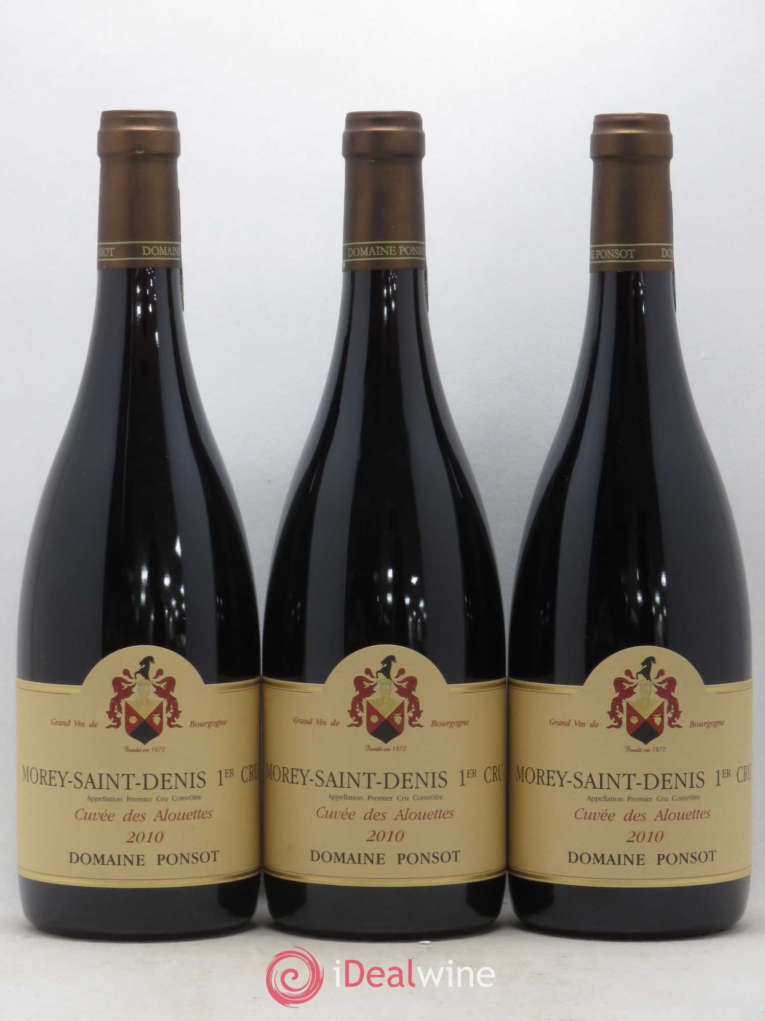 Morey-Saint-Denis 1er Cru Cuvée des Alouettes Ponsot (Domaine) 2010 - Lot de 3 bouteilles - 0