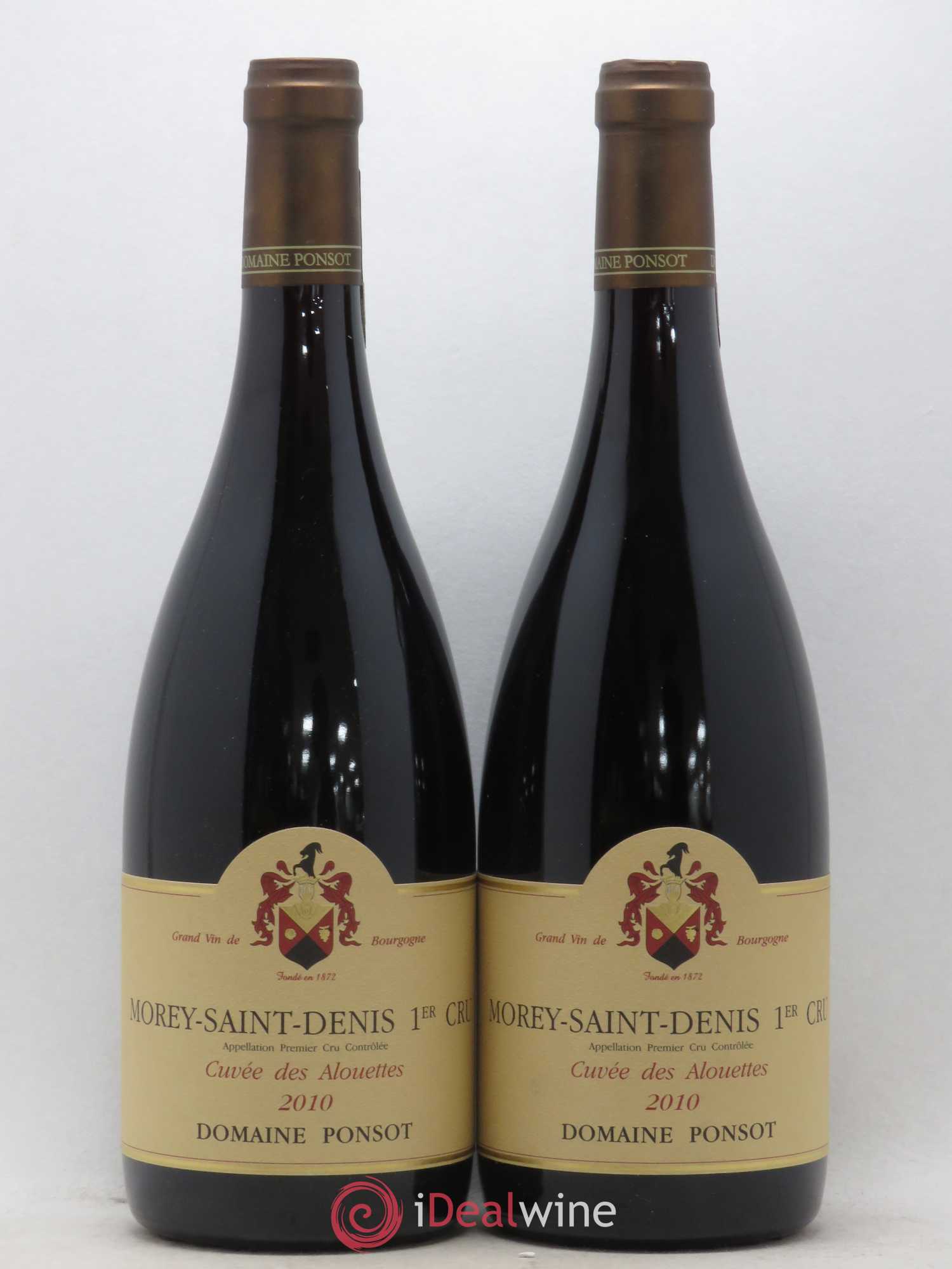 Morey-Saint-Denis 1er Cru Cuvée des Alouettes Ponsot (Domaine) 2010 - Lot de 2 bouteilles - 0