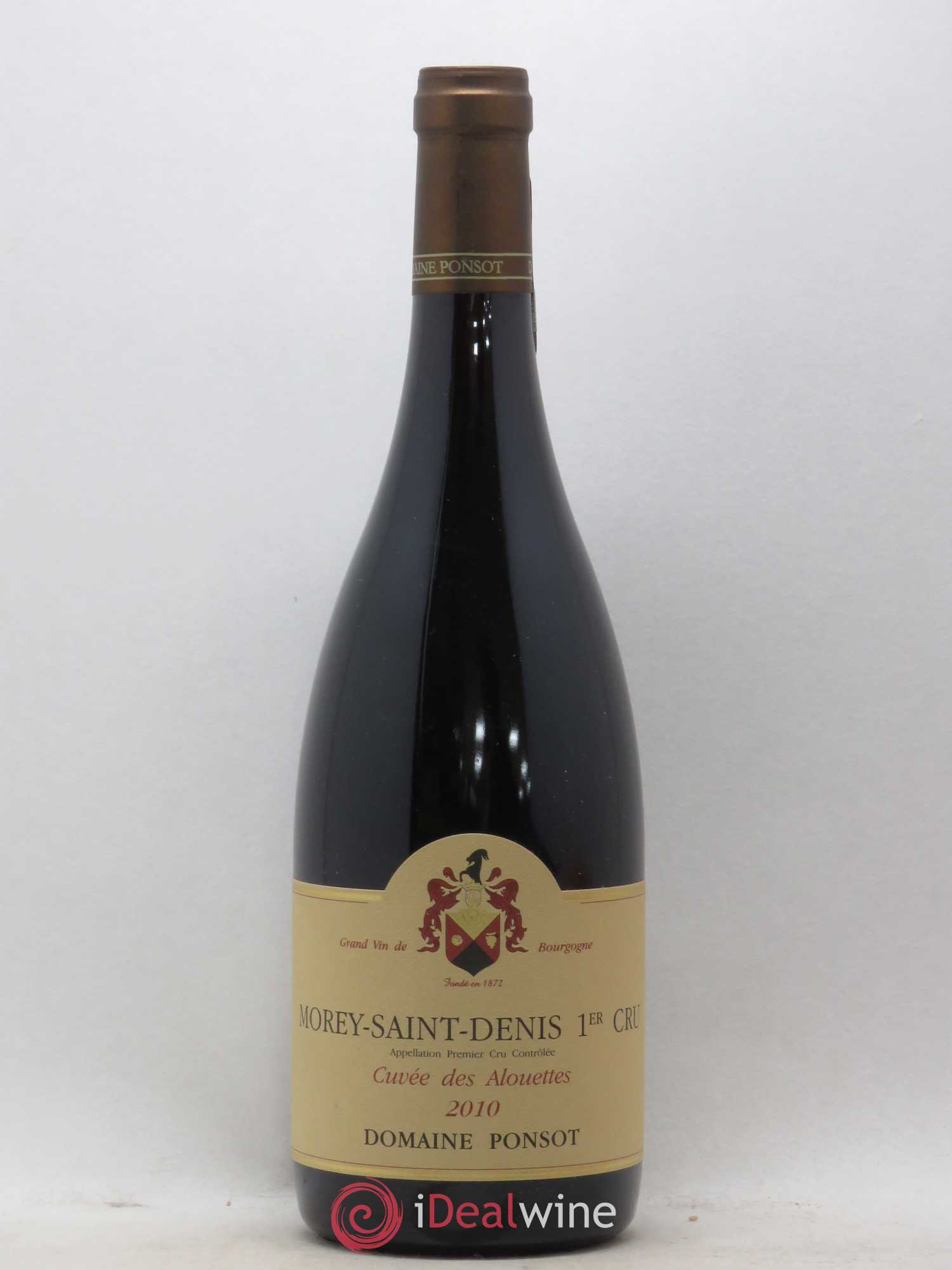 Morey-Saint-Denis 1er Cru Cuvée des Alouettes Ponsot (Domaine) 2010 - Lot de 1 bouteille - 0