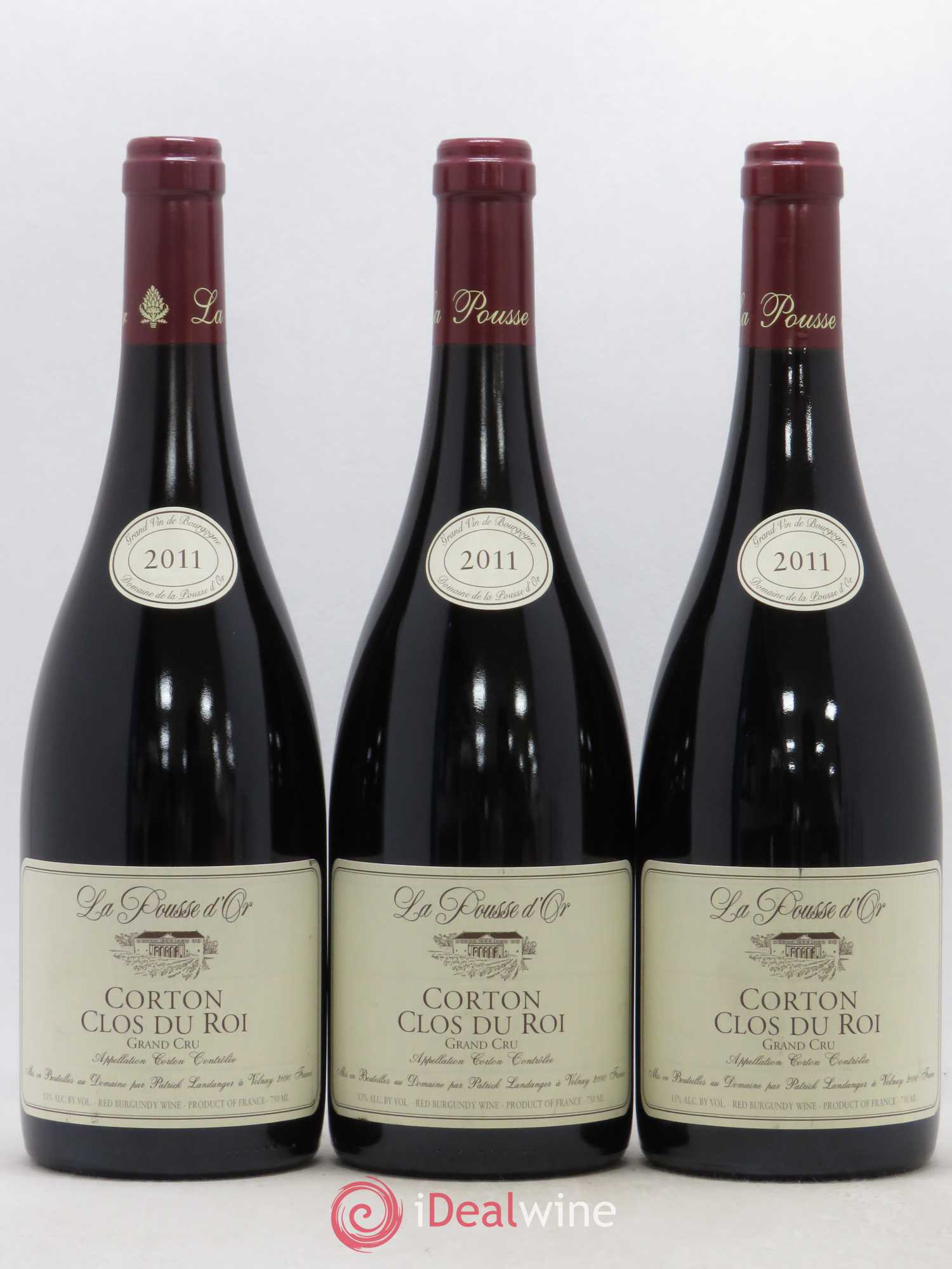Corton Grand Cru Clos du Roi La Pousse d'Or (Domaine de) 2011 - Lot de 3 bouteilles - 0