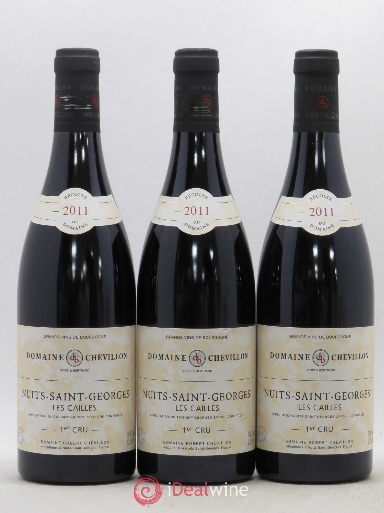 Nuits-Saint-Georges 1er Cru Les Cailles Robert Chevillon 2011 - Lot de 3 bouteilles - 0