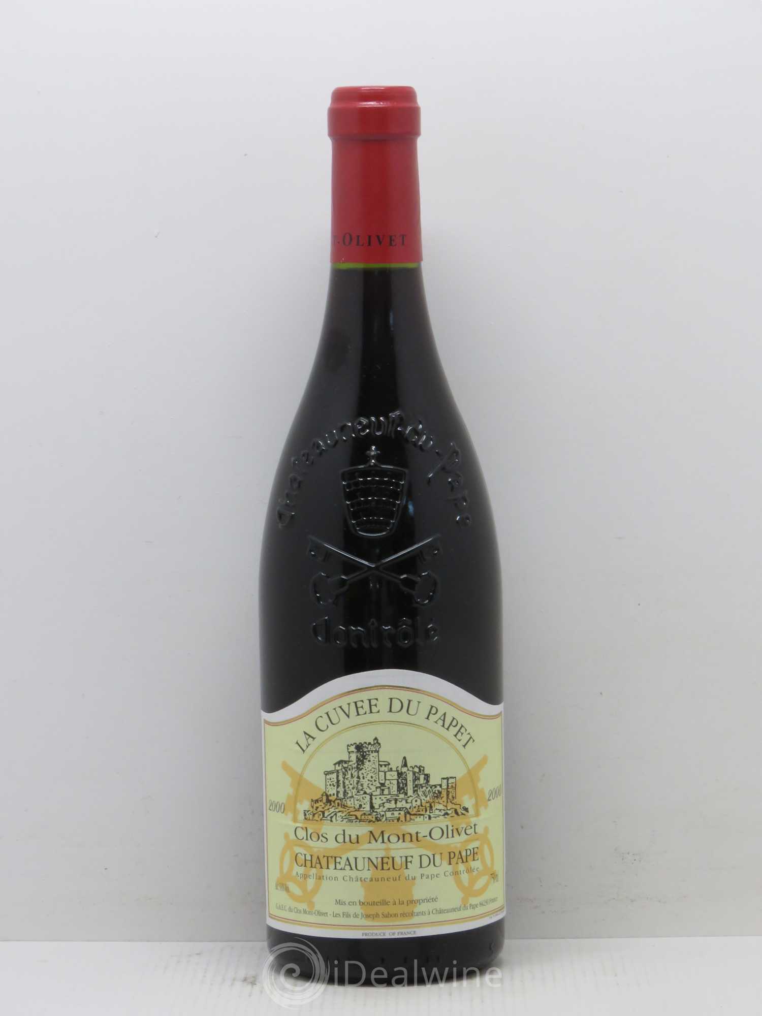 Châteauneuf-du-Pape Cuvée du Papet Clos du Mont-Olivet 2000 - Lot de 1 bouteille - 0