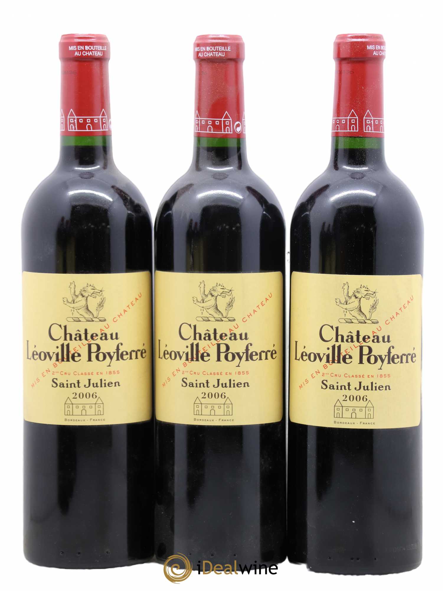 Château Léoville Poyferré 2ème Grand Cru Classé 2006 - Lot de 6 bouteilles - 1