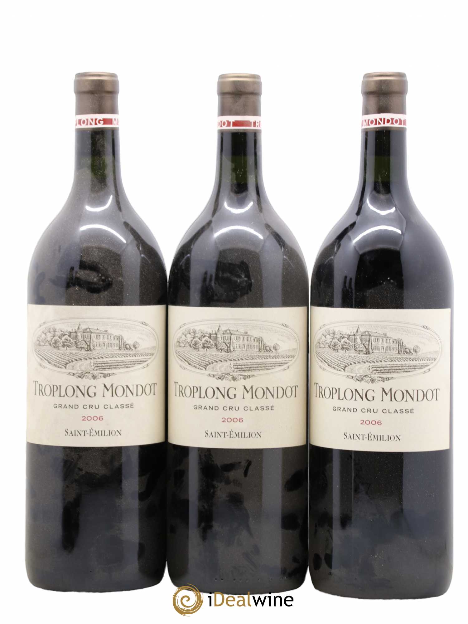 Château Troplong Mondot 1er Grand Cru Classé B 2006 - Lot de 3 magnums - 0