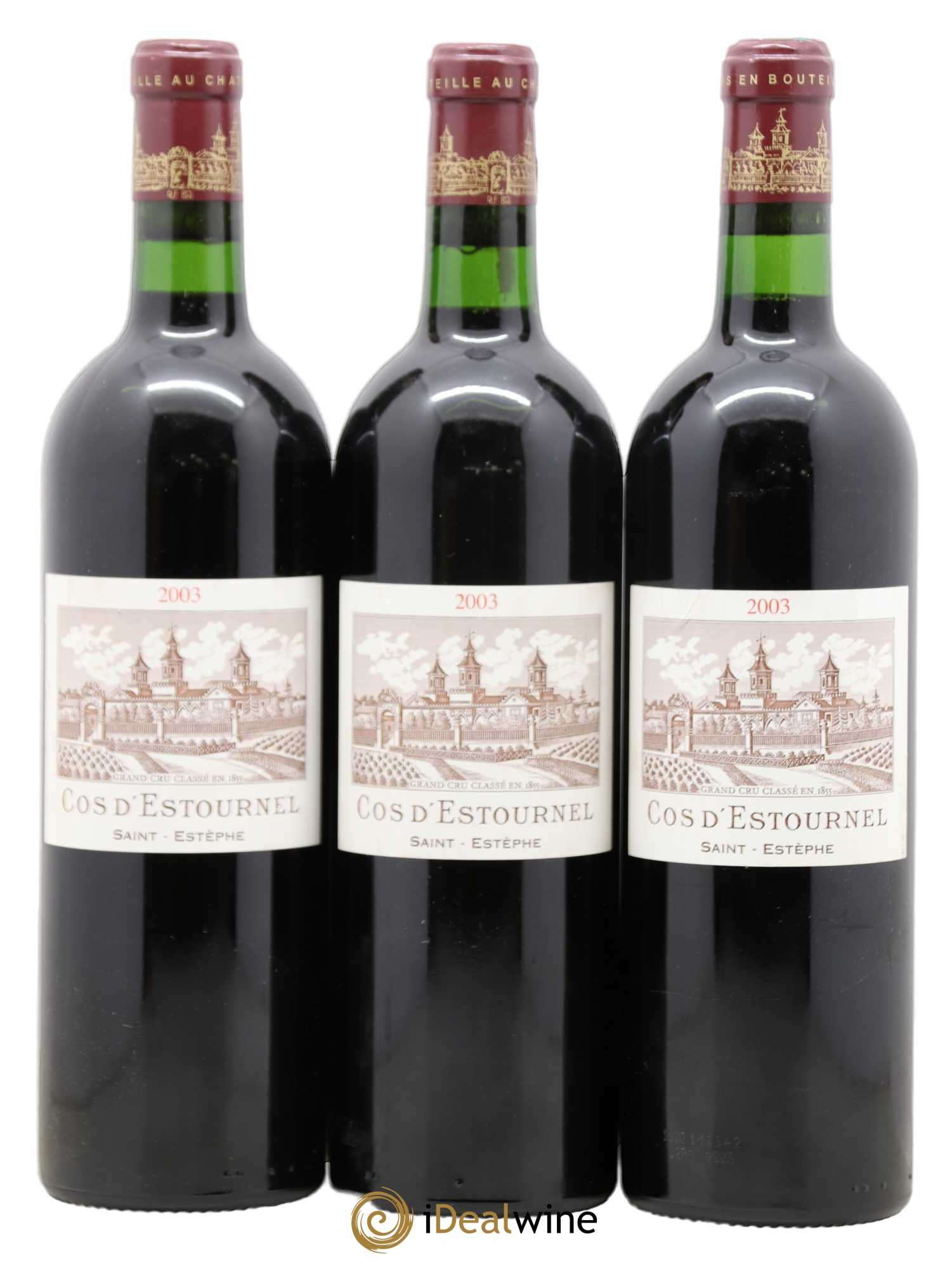 Cos d'Estournel 2ème Grand Cru Classé 2003 - Lot de 3 bouteilles - 0