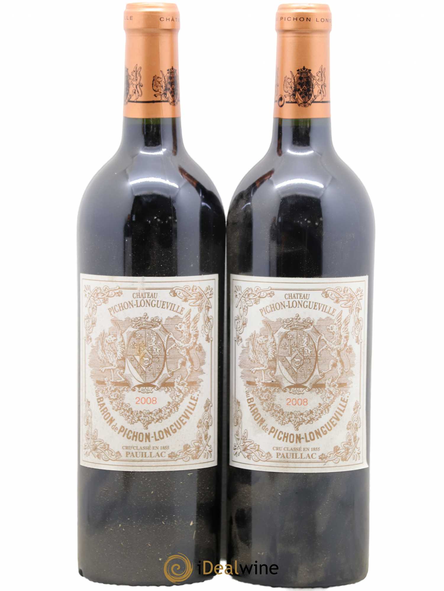 Pichon Longueville Baron 2ème Grand Cru Classé 2008 - Lot de 2 bouteilles - 0