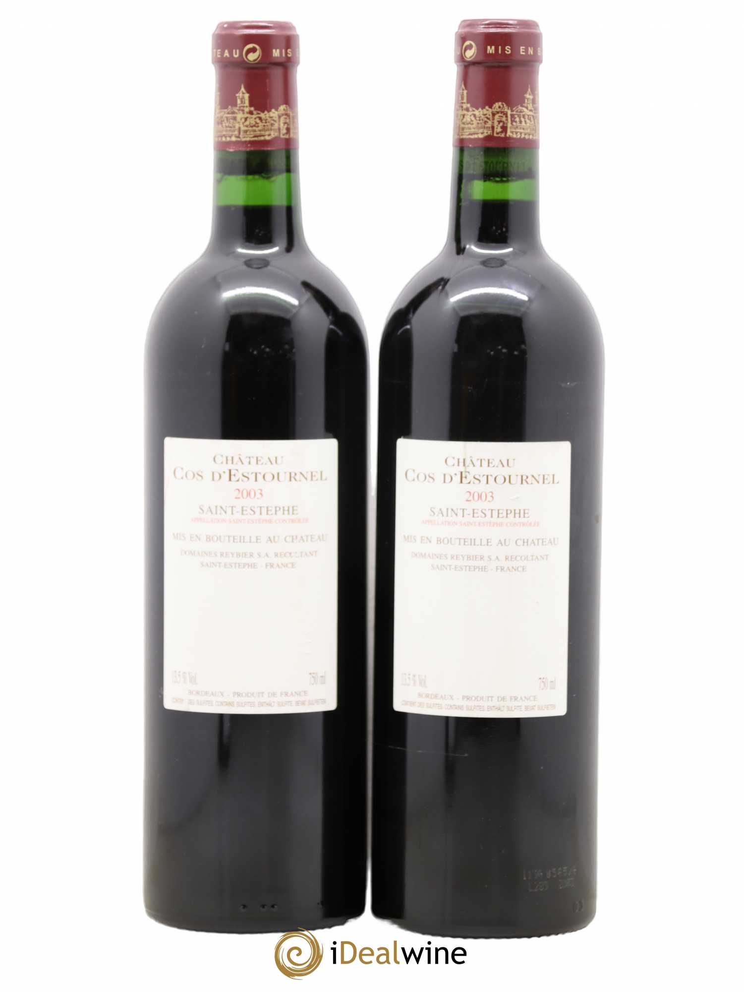Cos d'Estournel 2ème Grand Cru Classé 2003 - Lot de 2 bouteilles - 1