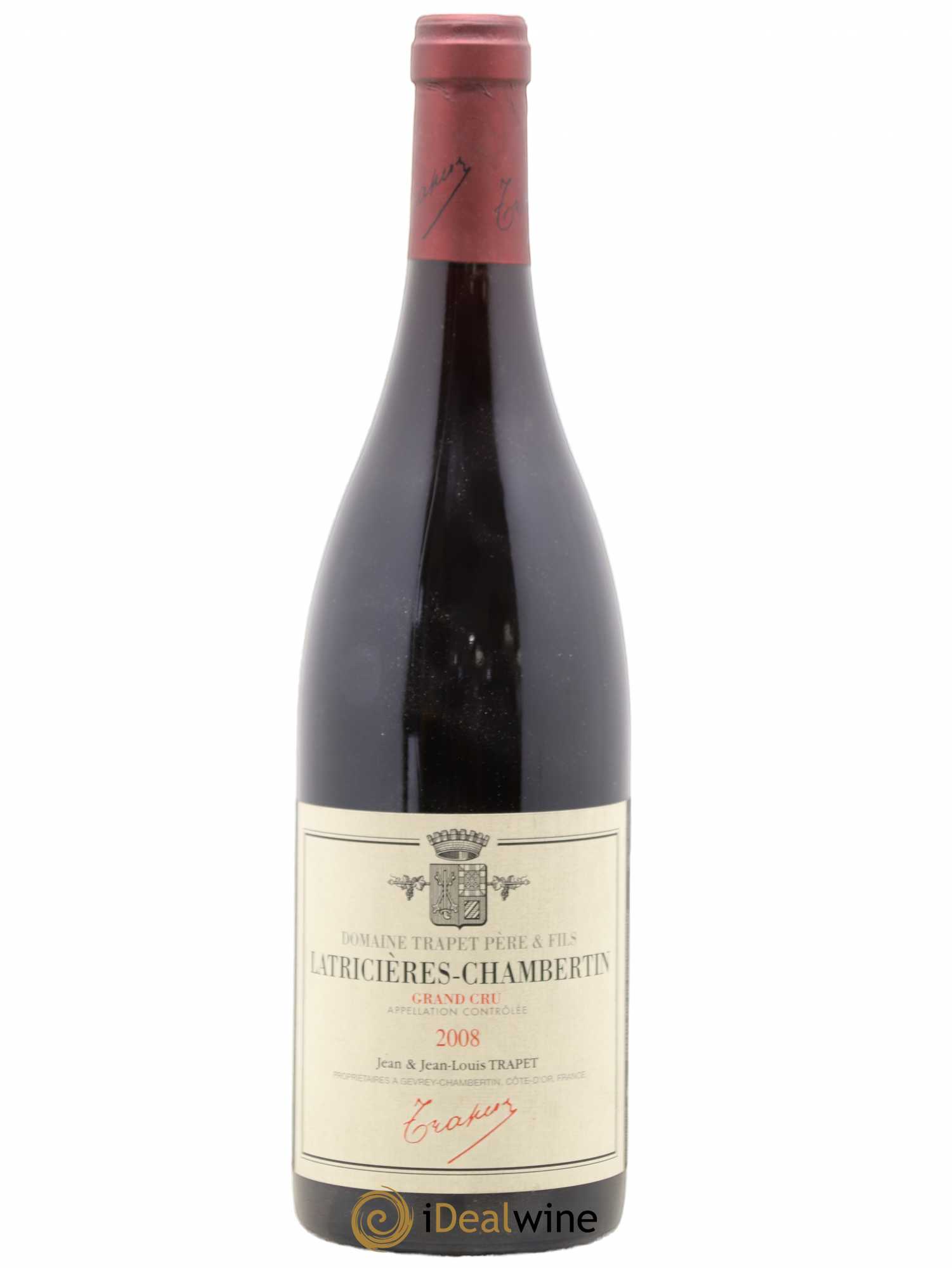 Latricières-Chambertin Grand Cru Domaine Trapet 2008 - Lot de 1 bouteille - 0