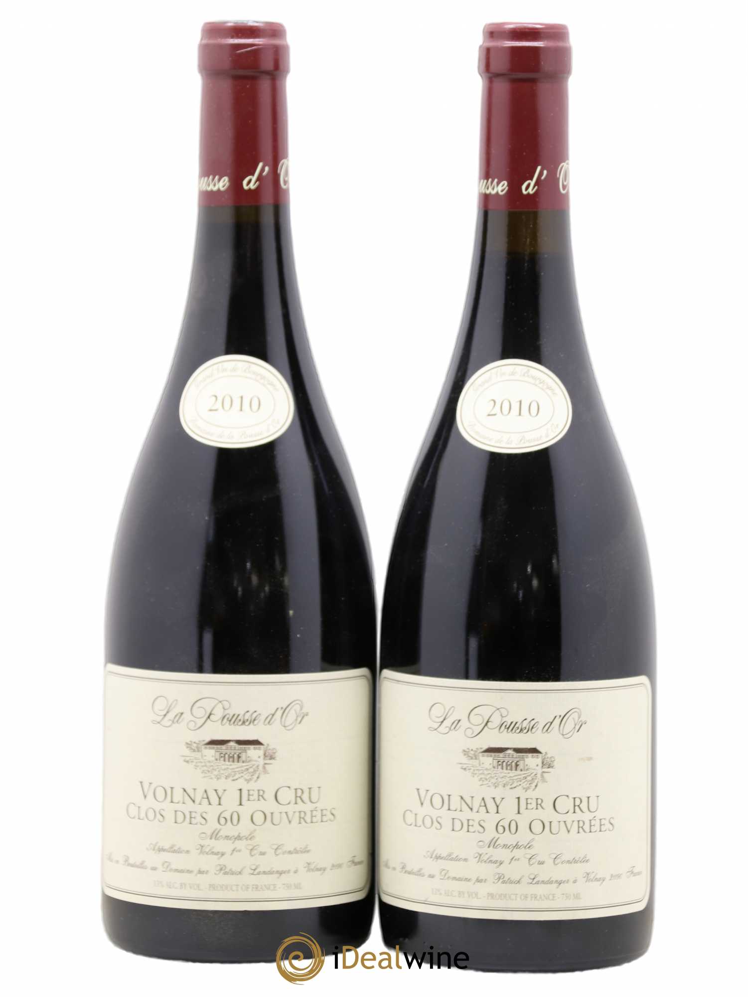 Volnay 1er Cru Clos des 60 ouvrées La Pousse d'Or (Domaine de) 2010 - Lot de 2 bouteilles - 0