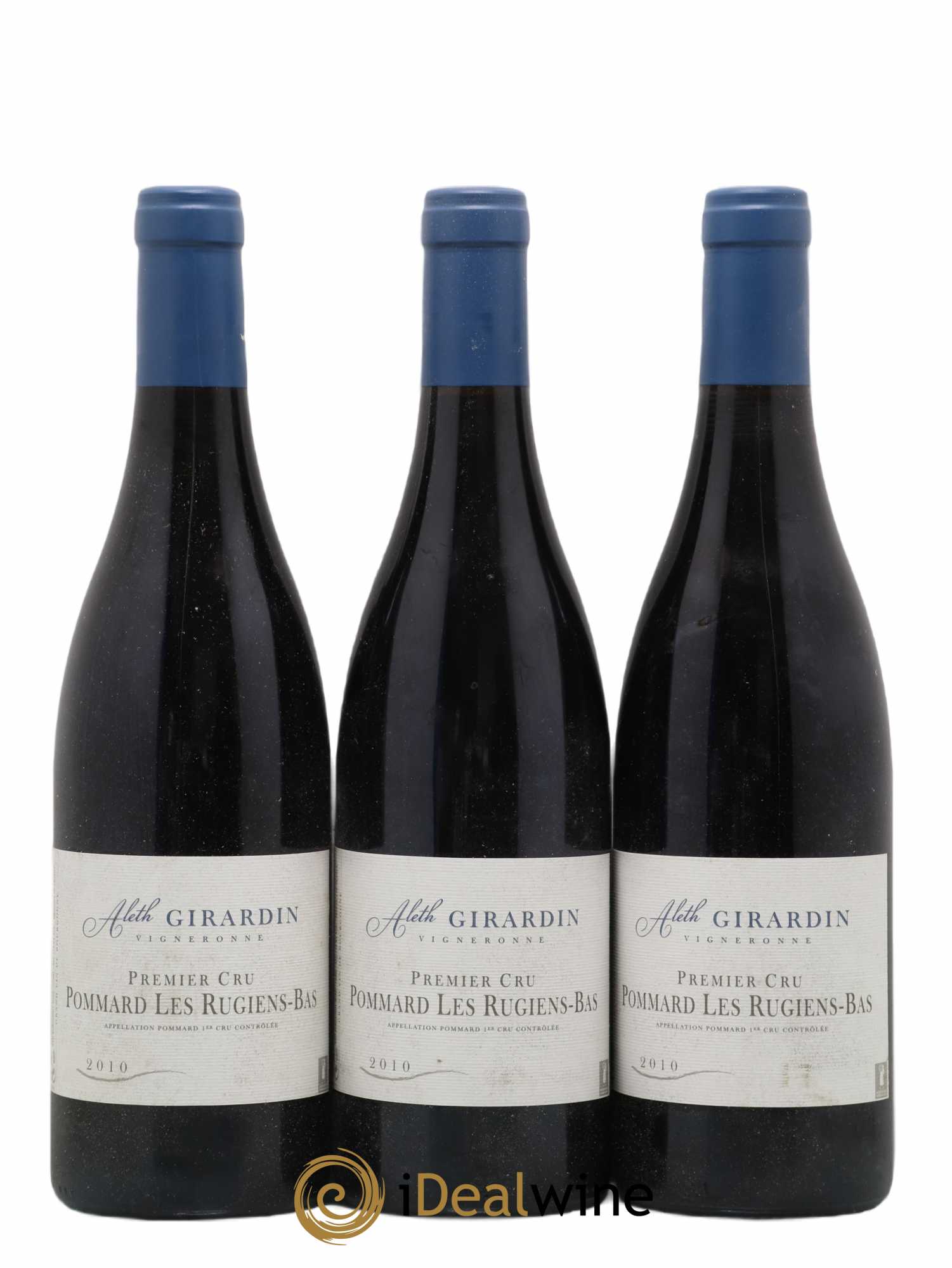 Pommard 1er Cru Rugiens Bas Aleth Girardin 2010 - Lot de 3 bouteilles - 0