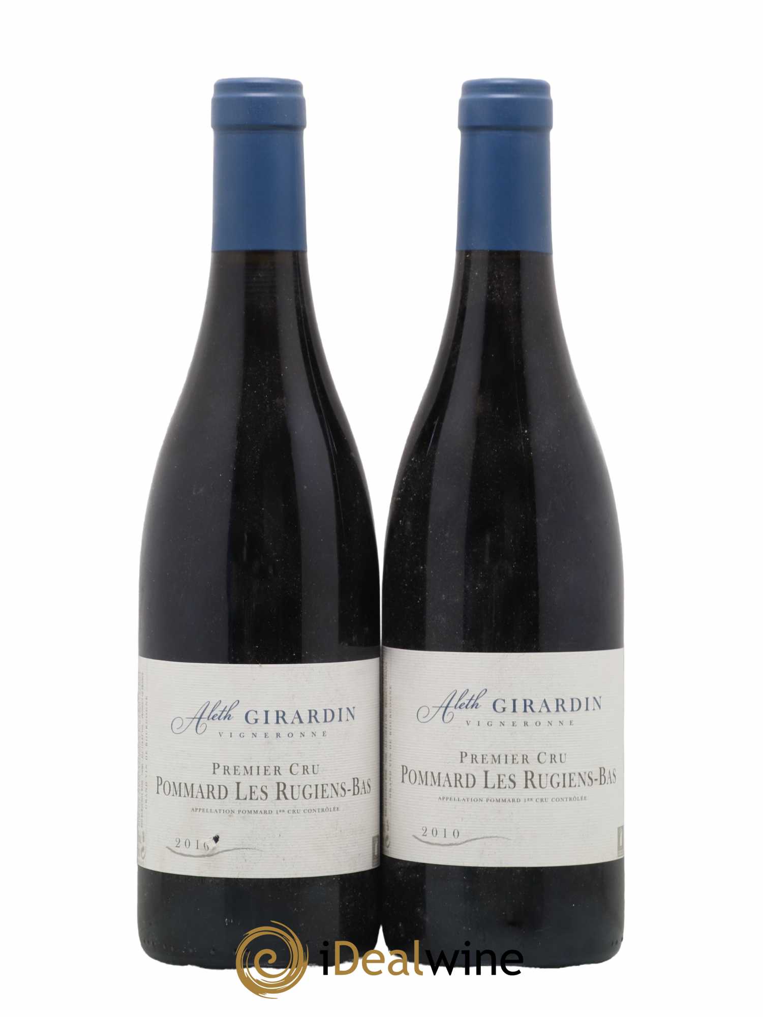 Pommard 1er Cru Rugiens Bas Aleth Girardin 2010 - Lot de 2 bouteilles - 0