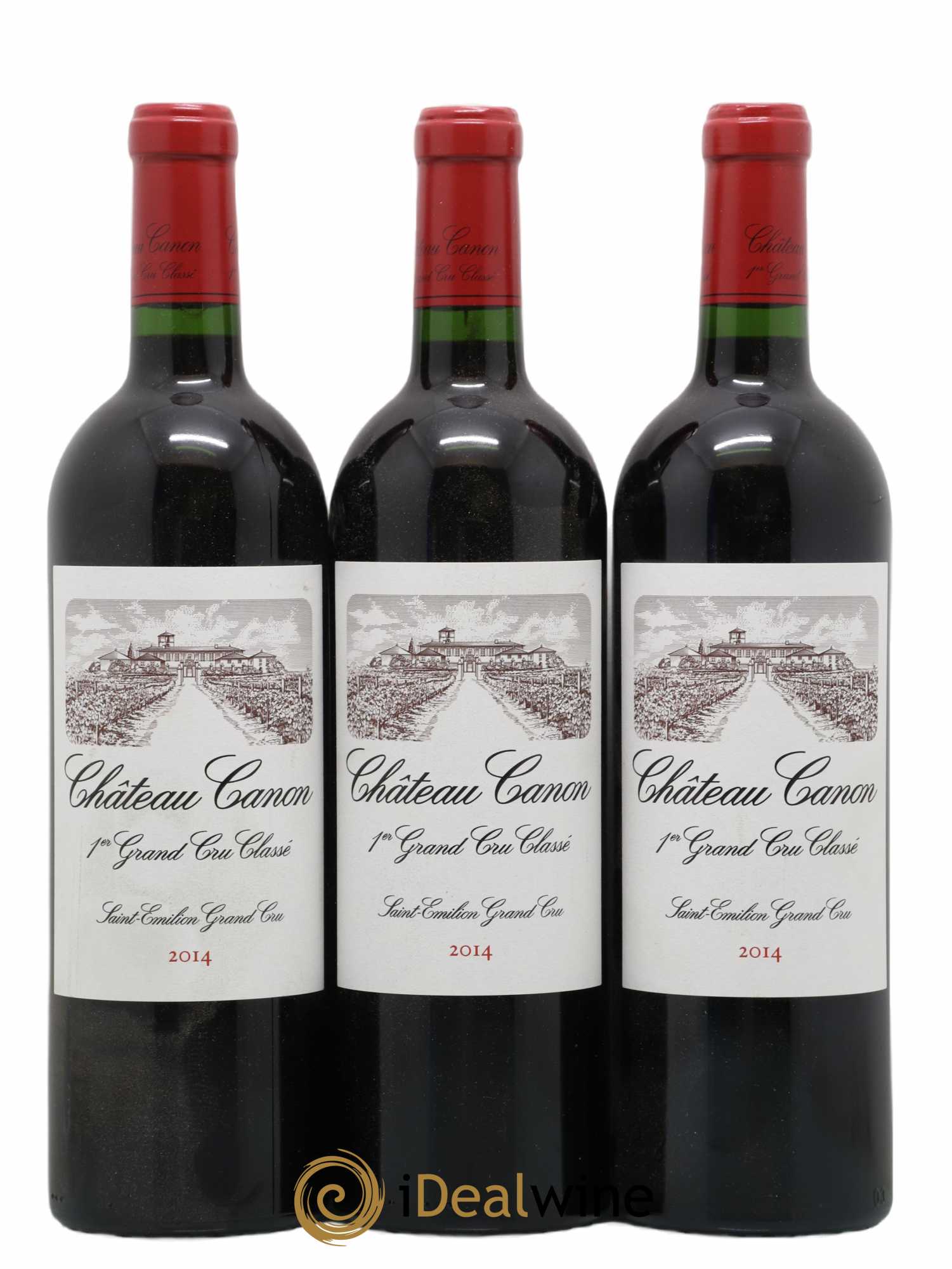 Château Canon 1er Grand Cru Classé B 2014 - Lot de 3 bouteilles - 0
