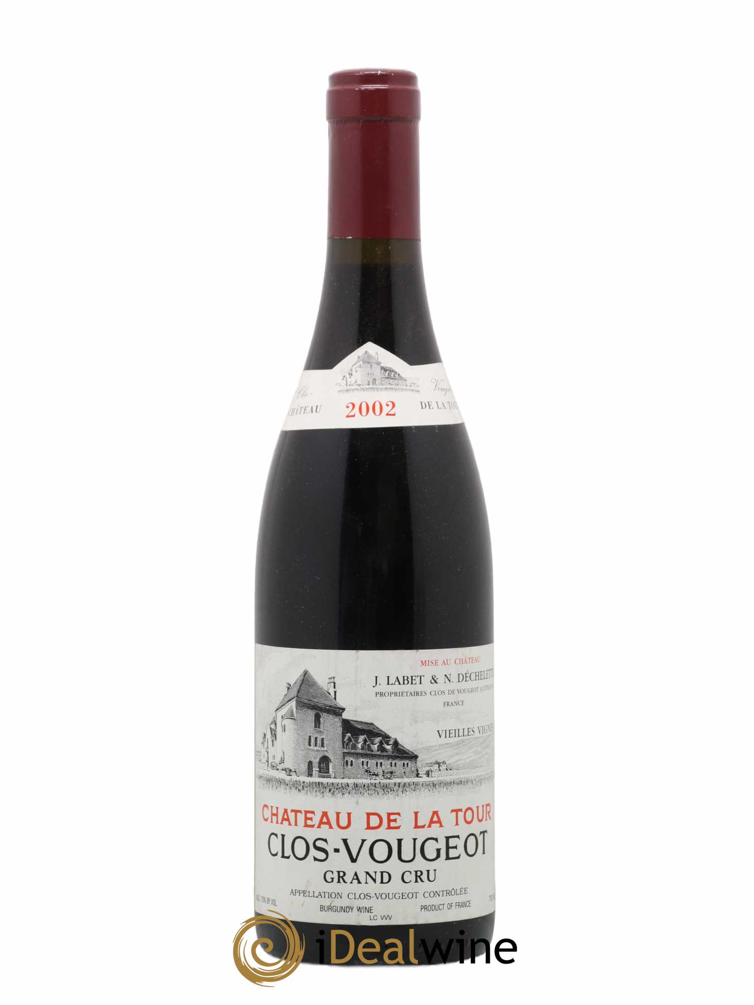 Clos de Vougeot Grand Cru Vieilles Vignes Château de La Tour 2002 - Lot de 1 bouteille - 0