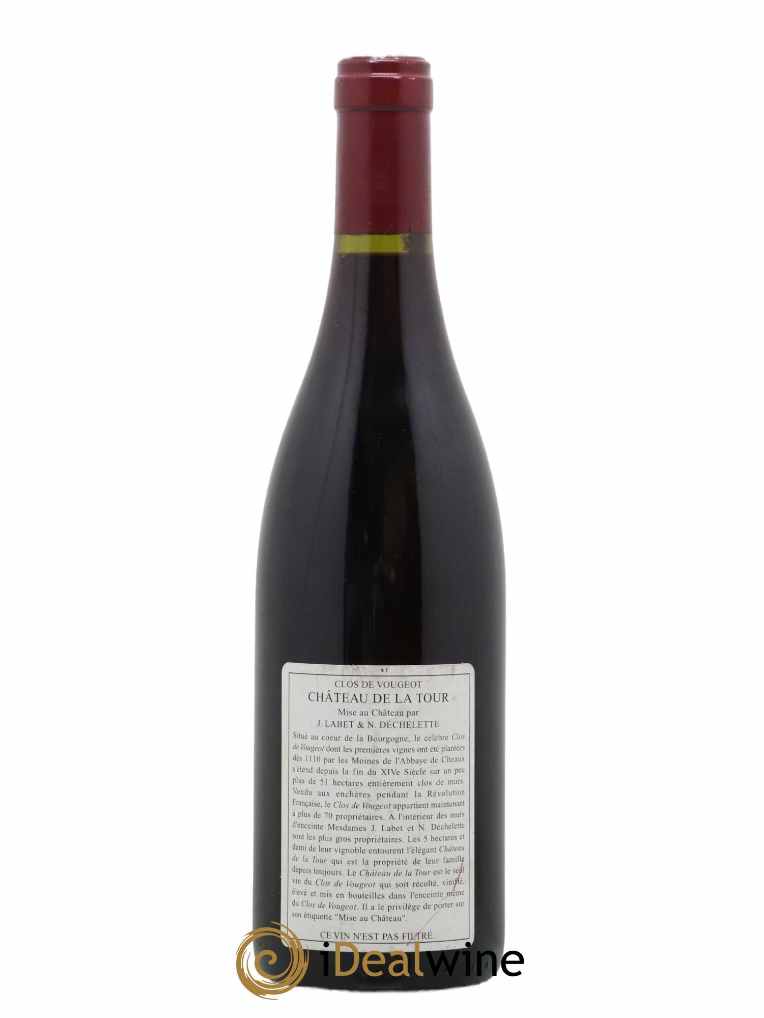 Clos de Vougeot Grand Cru Vieilles Vignes Château de La Tour 1999 - Lot de 1 bouteille - 1