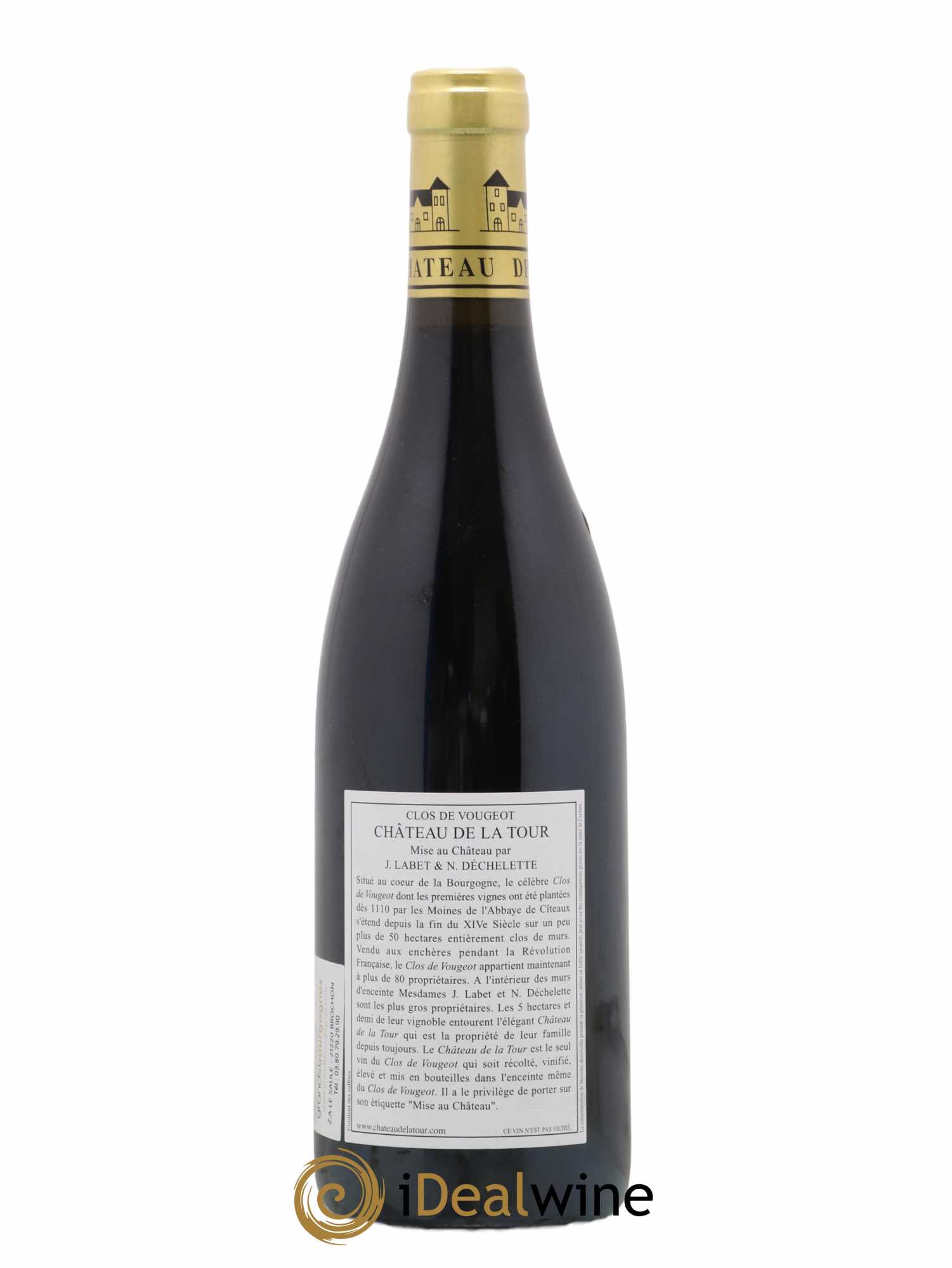 Clos de Vougeot Grand Cru Vieilles Vignes Château de La Tour 2013 - Lot de 1 bouteille - 1