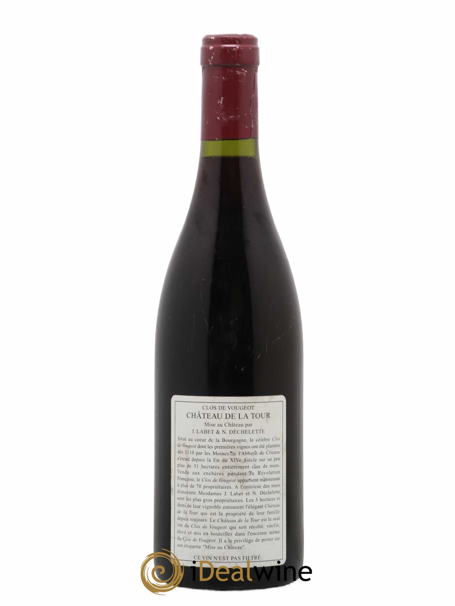 Clos de Vougeot Grand Cru Vieilles Vignes Château de La Tour 2001 - Lot de 1 bouteille - 1