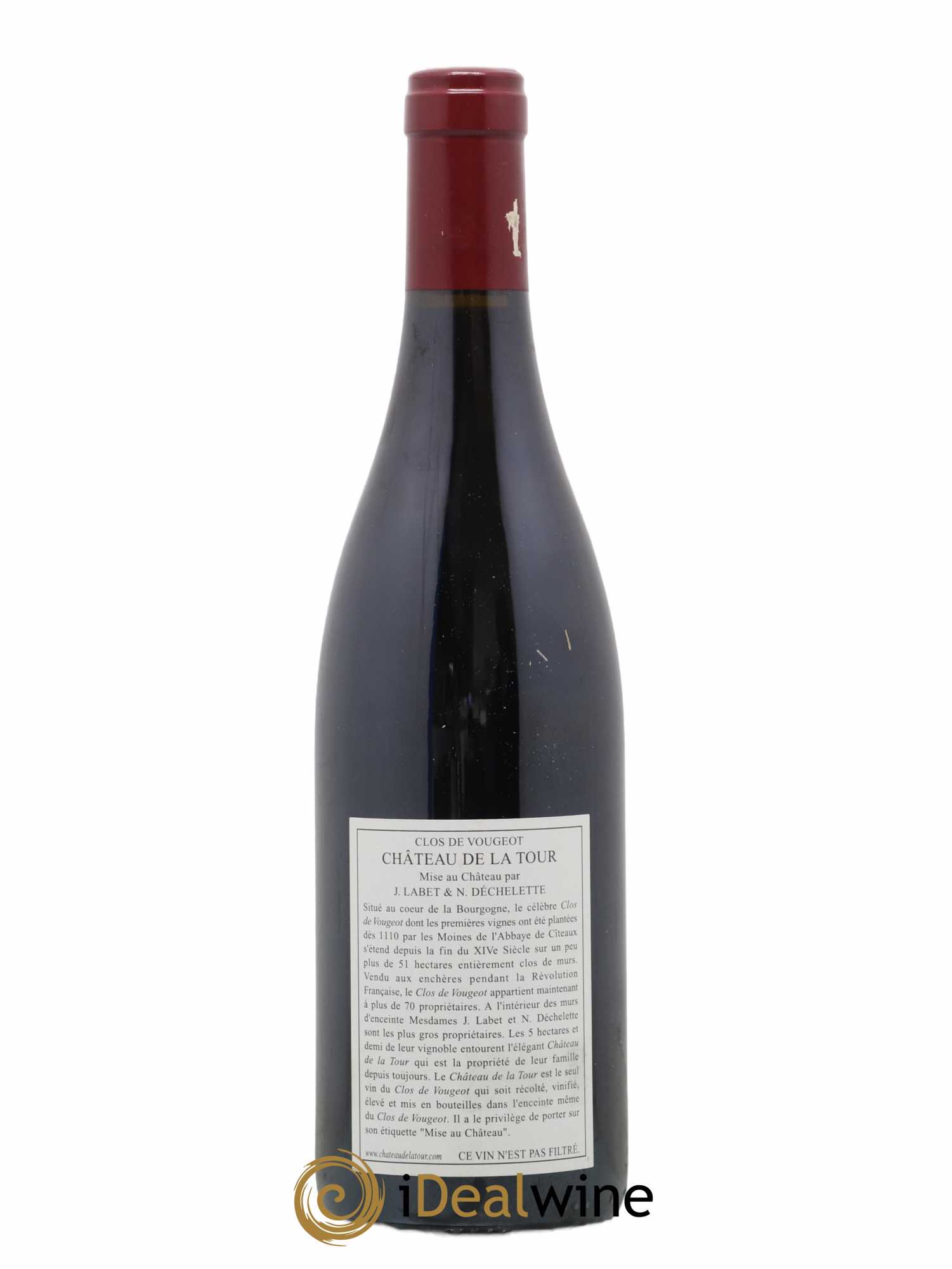 Clos de Vougeot Grand Cru Vieilles Vignes Château de La Tour 2003 - Lot de 1 bouteille - 1