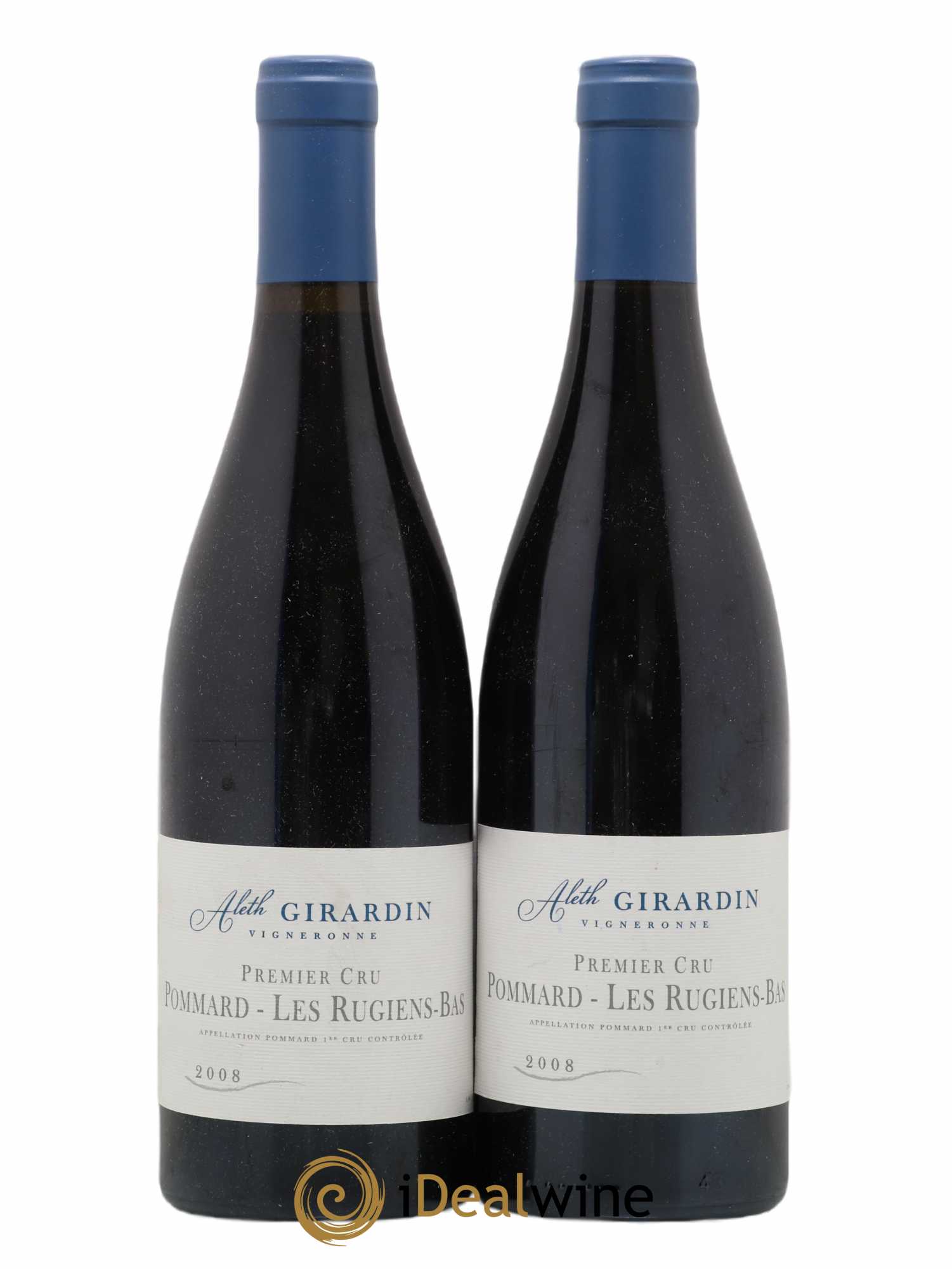 Pommard 1er Cru Rugiens Bas Aleth Girardin 2008 - Lot de 2 bouteilles - 0