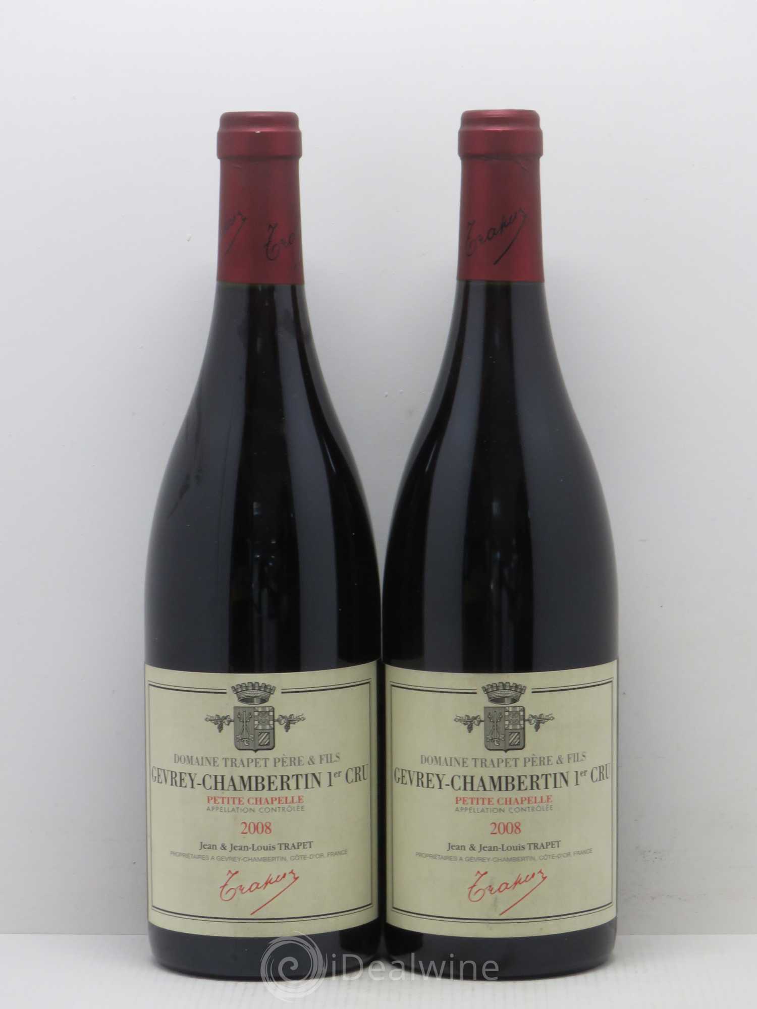 Gevrey-Chambertin 1er Cru Petite Chapelle Domaine Trapet 2008 - Lot de 2 bouteilles - 0